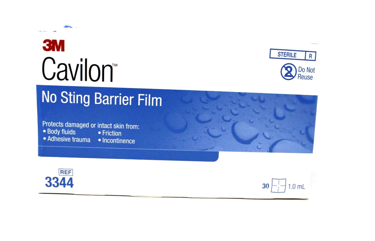 3M 3344 Cavilon No Sting Barrier Film Wipes 1 ml – New 30/BX Exp. 10/27