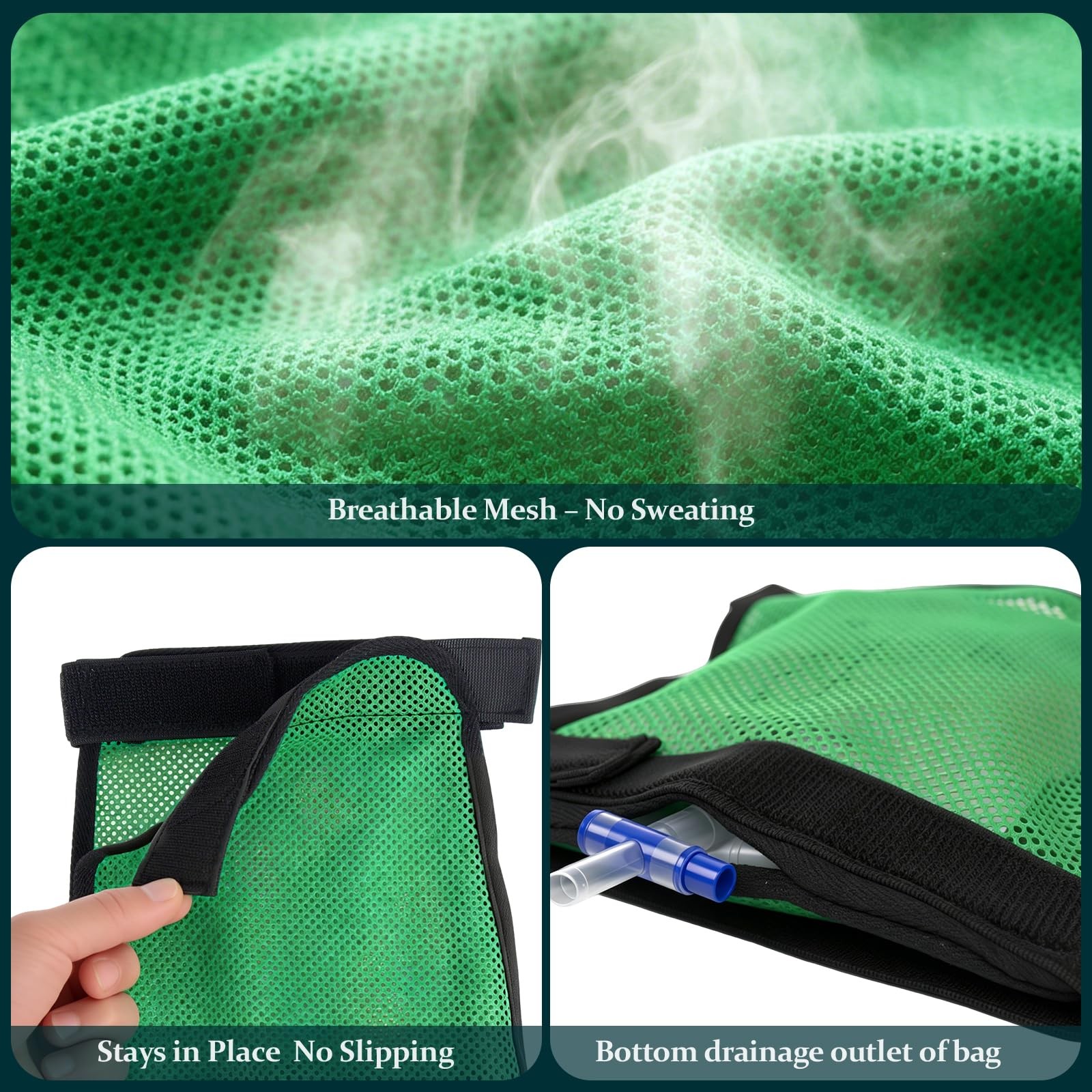 2 Pcs Mesh Catheter Leg Bag Holder, Soft Breathable Fabric Catheter Sleeves, …