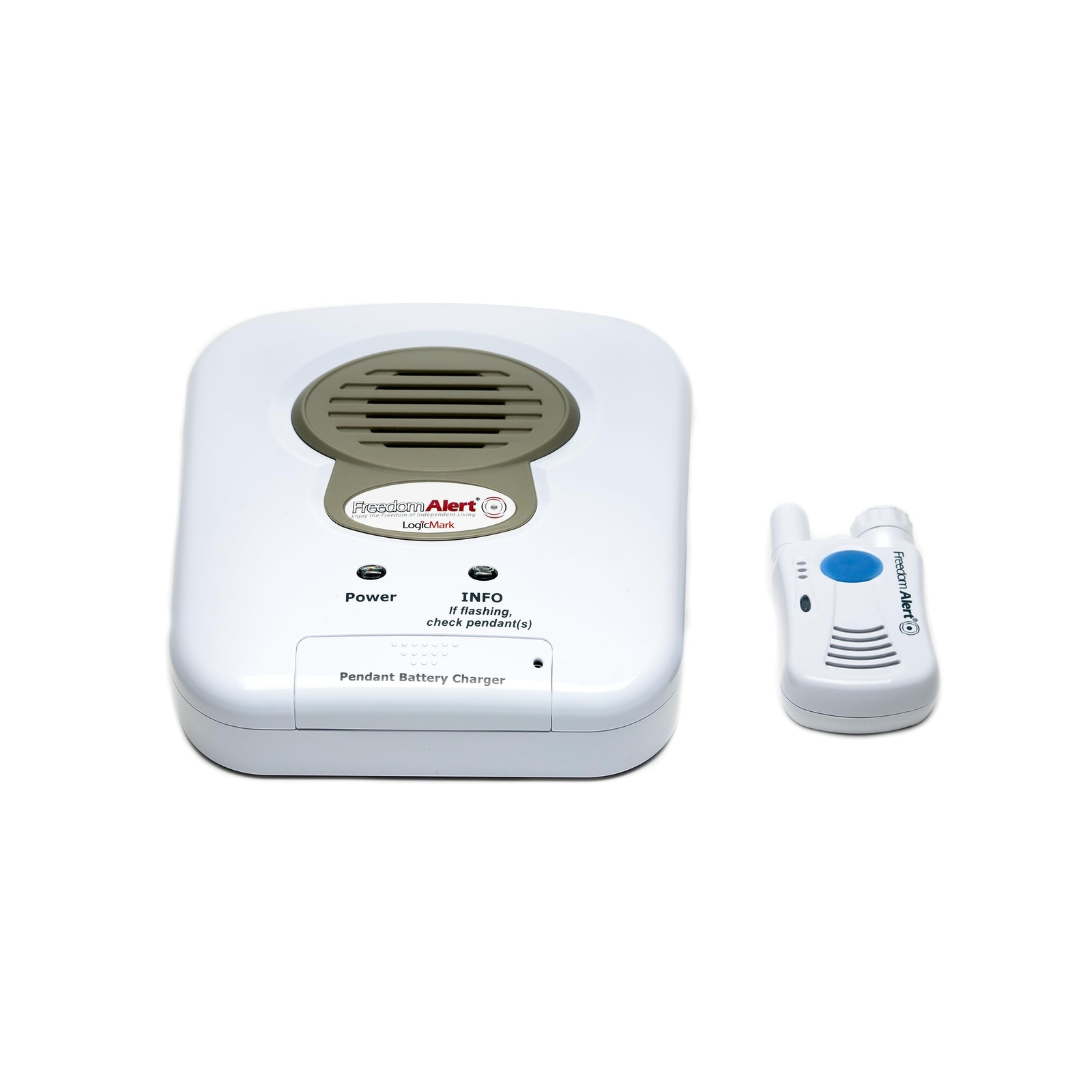 LogicMark Freedom Alert, Landline Personal Emergency Device, 2-Way Call with …