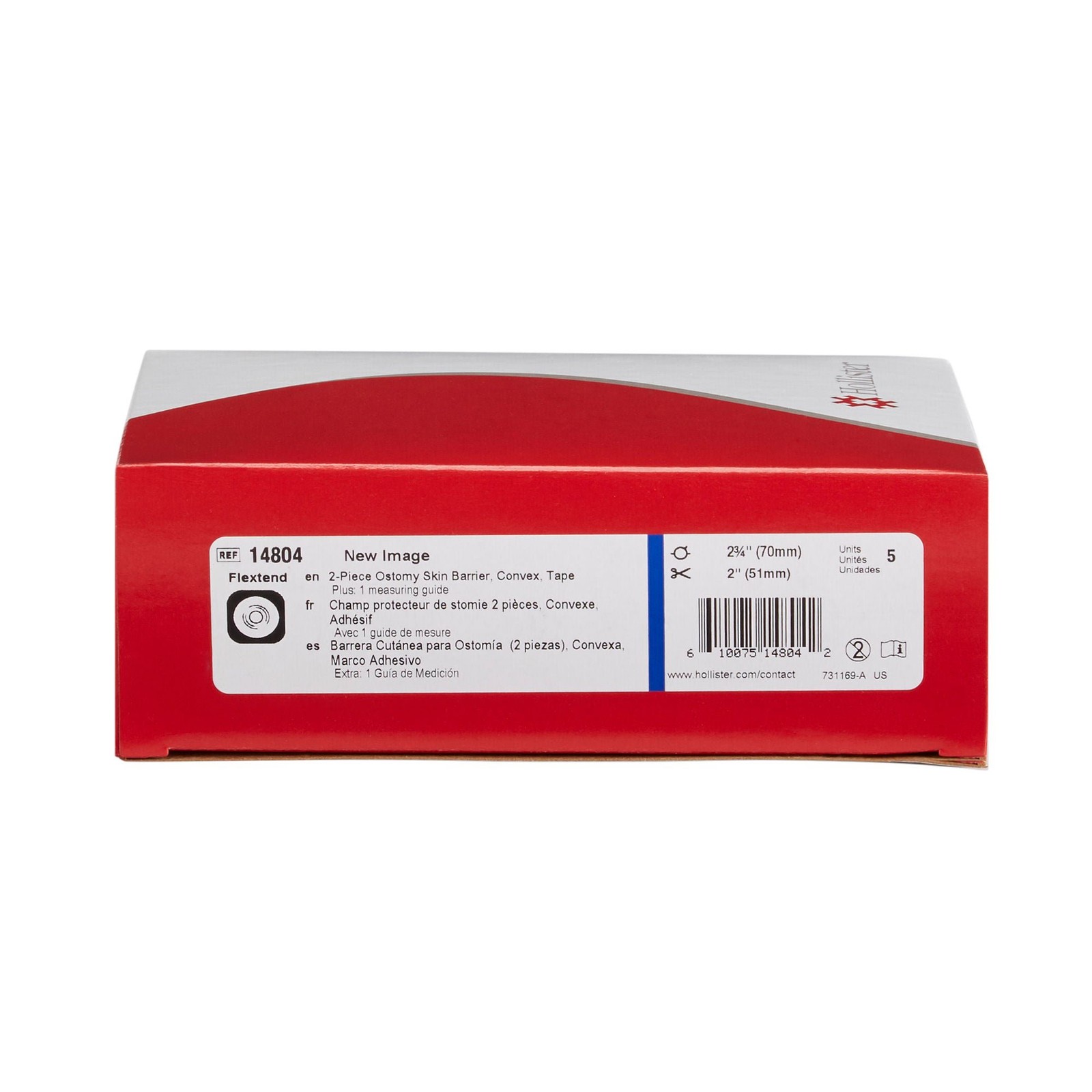 FlexTend Trim to Fit Ostomy Barrier Adhesive Tape 70 mm Flange 5 per Box 14804