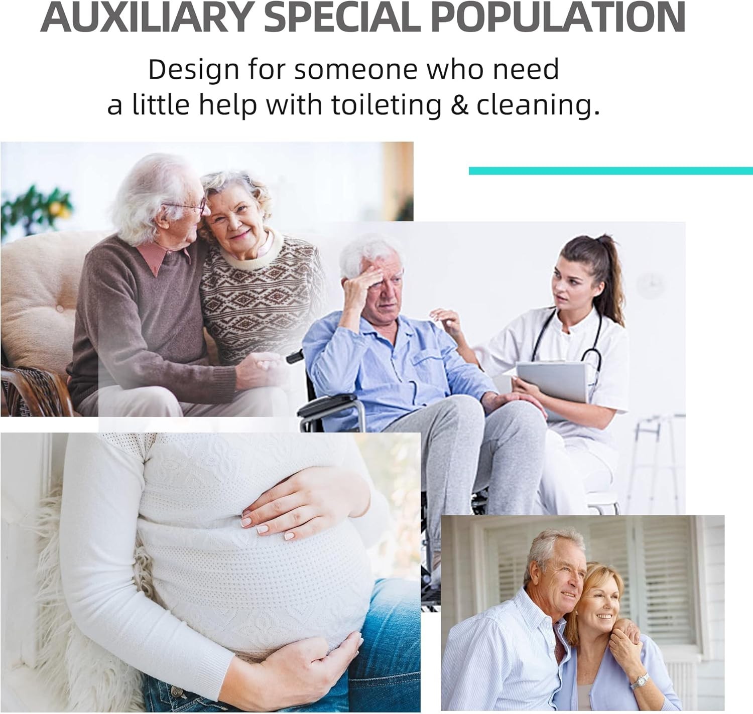 Ergonomic Long Toilet Aid: Comfort Wipes for Limited Mobility Support