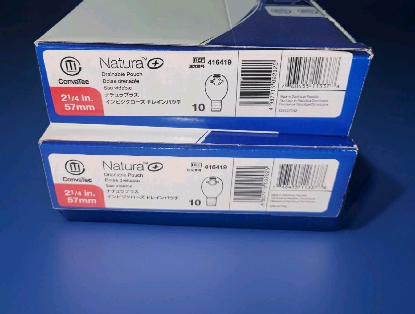 20 Convatec Natura 416419 – 2 1/4″ / 57mm Drainable Pouches Exp. 2030-09
