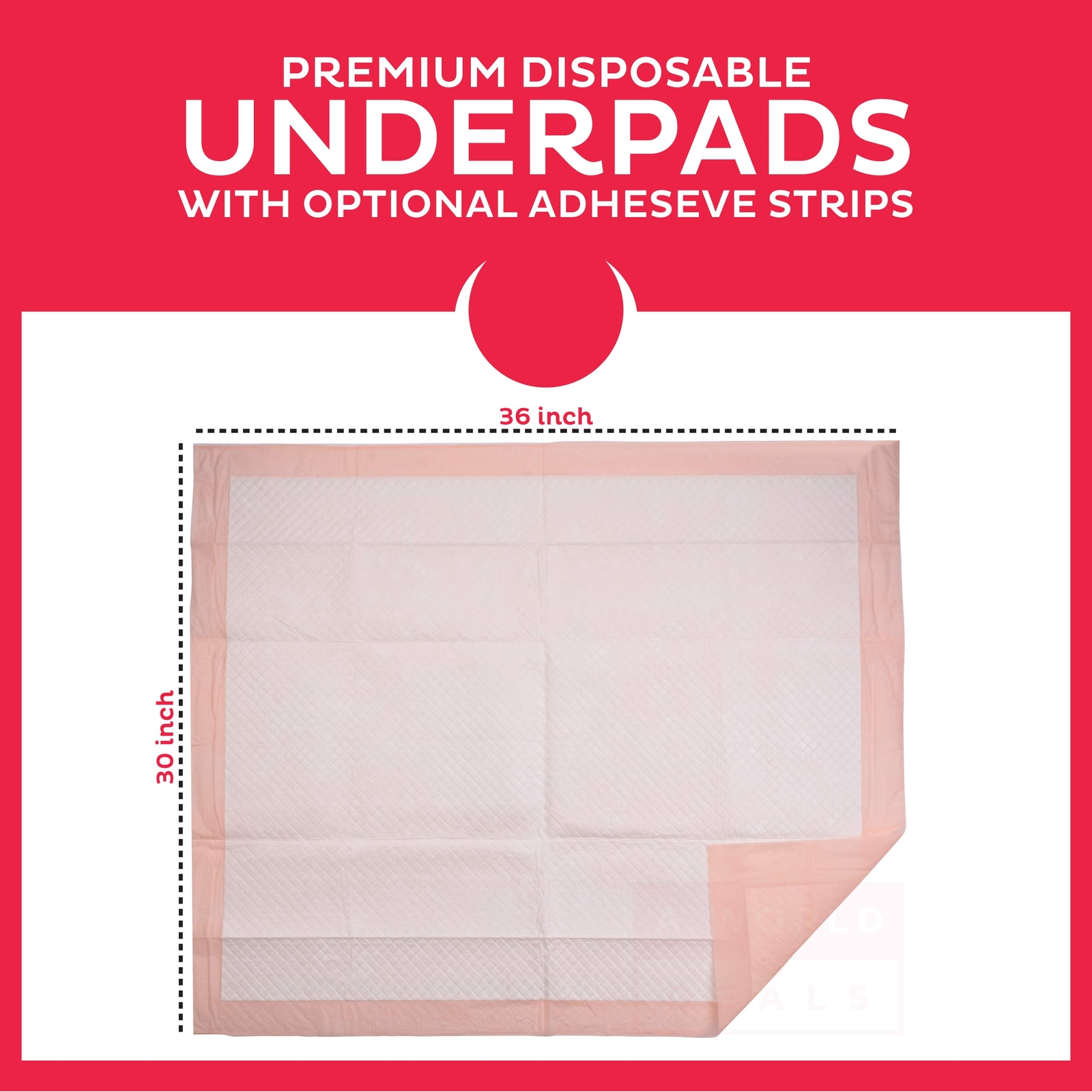 Premium Disposable Underpads 30”x36” (Packed 4×25 Case) Ultra Absorbent Chux Inc