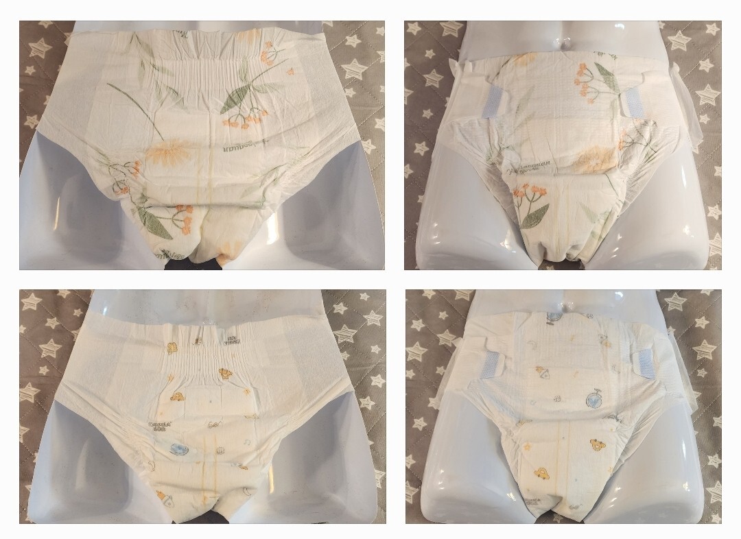 Pack Of 4 6xl & 5xl Baby Style Diaper Largest Baby Diaper Teen Adult Size. ABDL