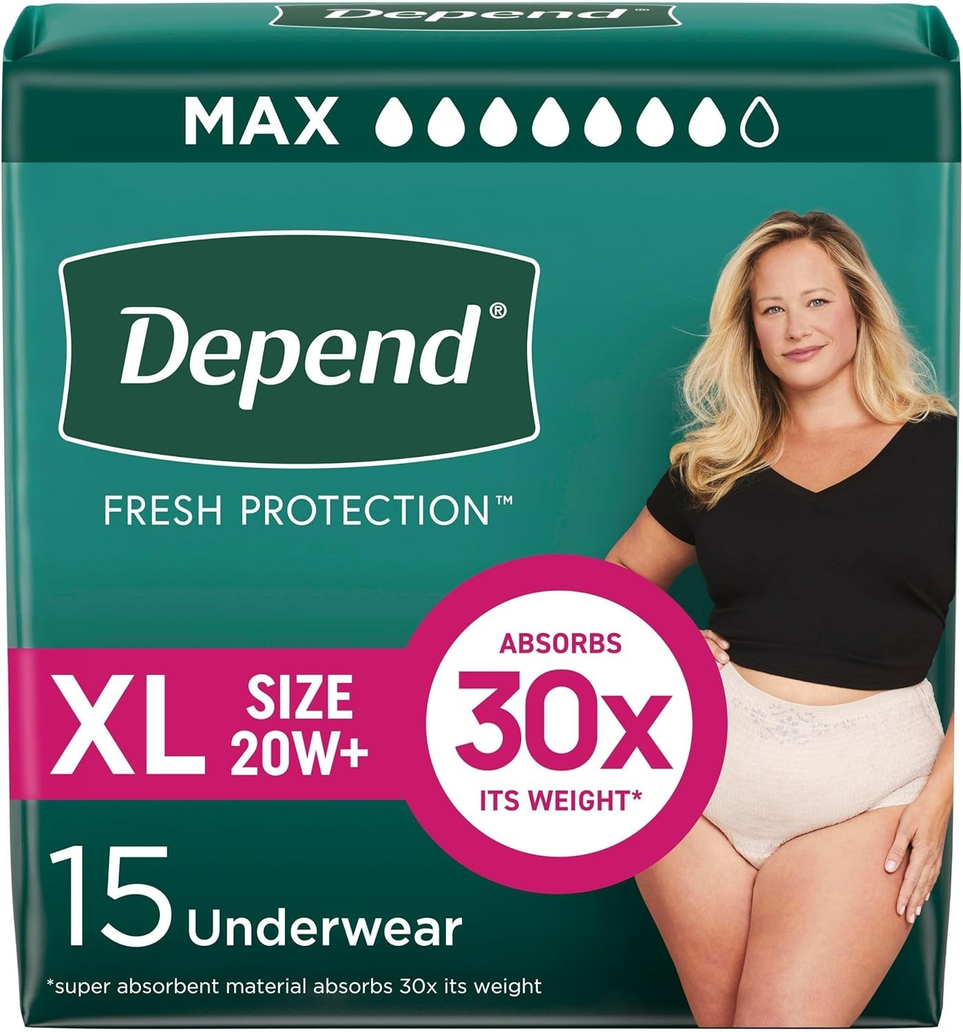 Fresh Protection Adult Diapers, Incontinence & Postpartum Bladder Leak Underw…