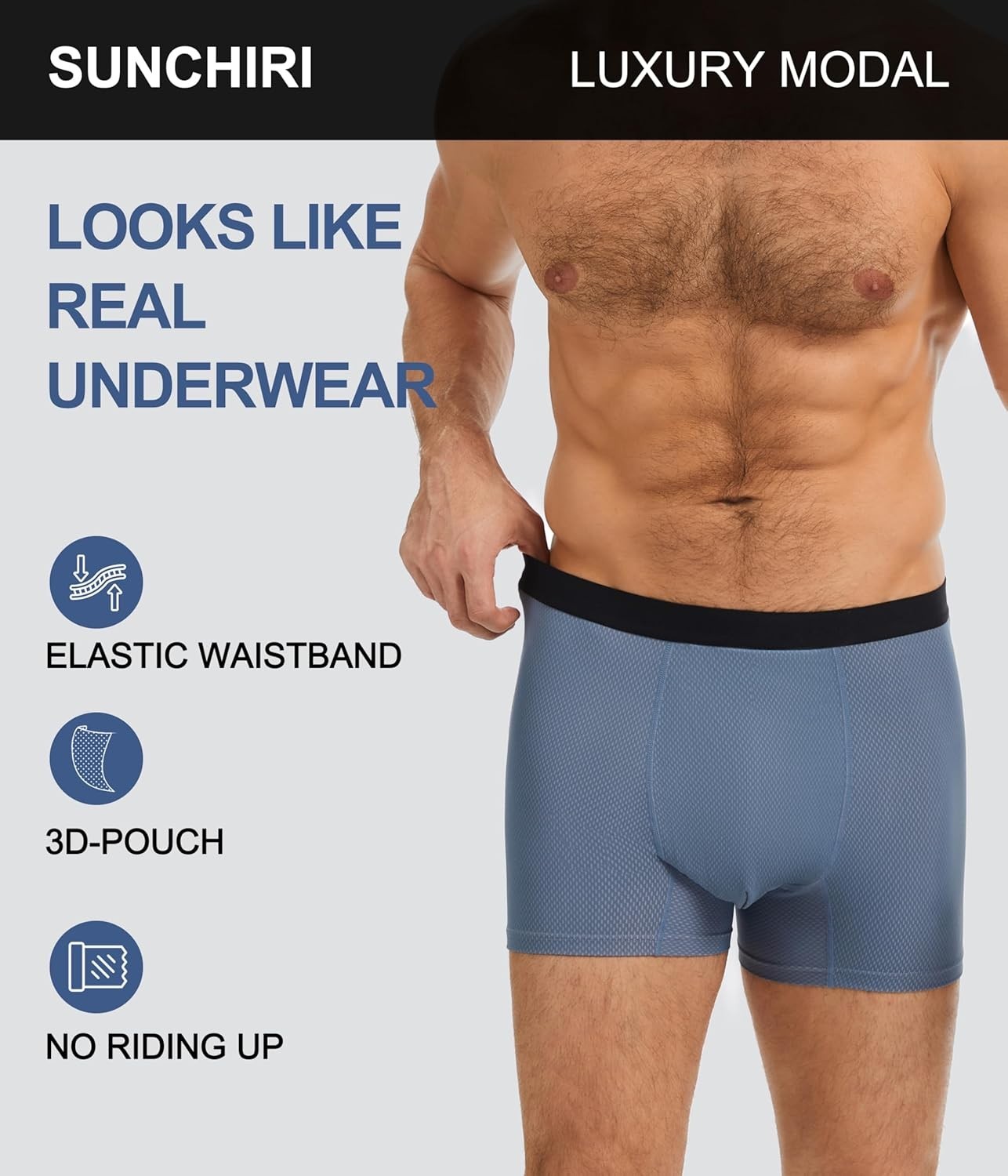 SUNCHIRI Incontinence Underwear 3 Pack, 1.7 fl oz Light Absorbency (Medium)