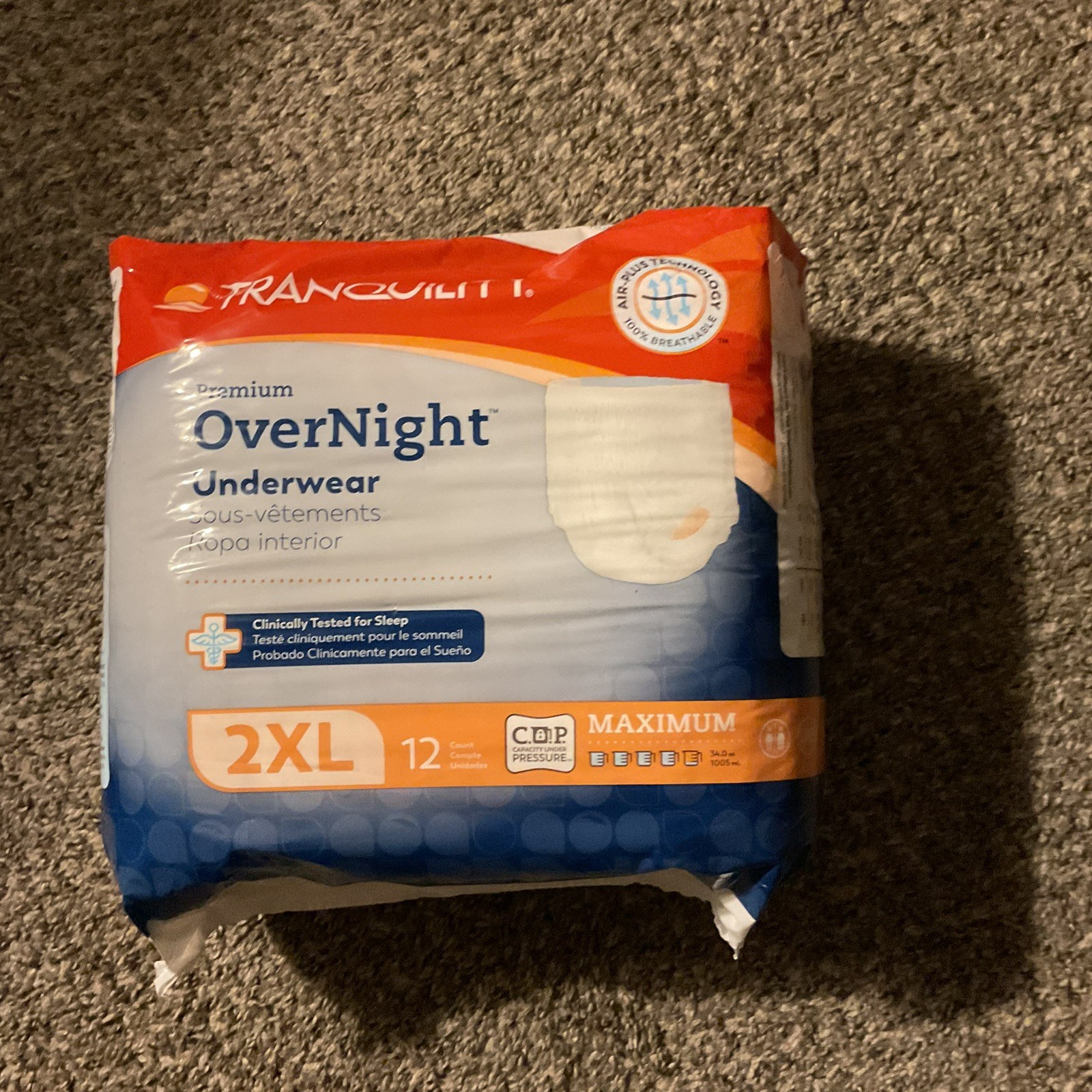 Tranquility Premium OverNight Pull On Underwear 2X-Large Pack of 12