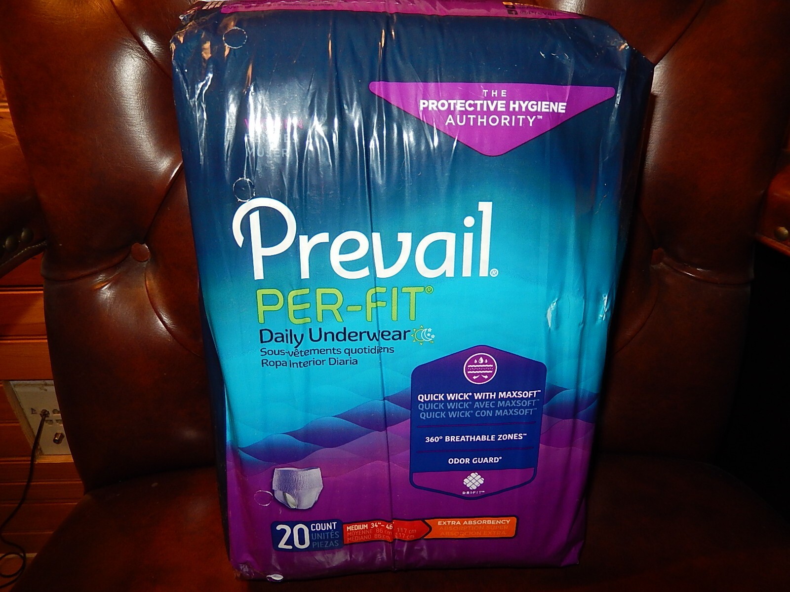 Prevail Per-Fit Women Disposable Daily Underwear Medium, Extra Absorbency, 20 ct