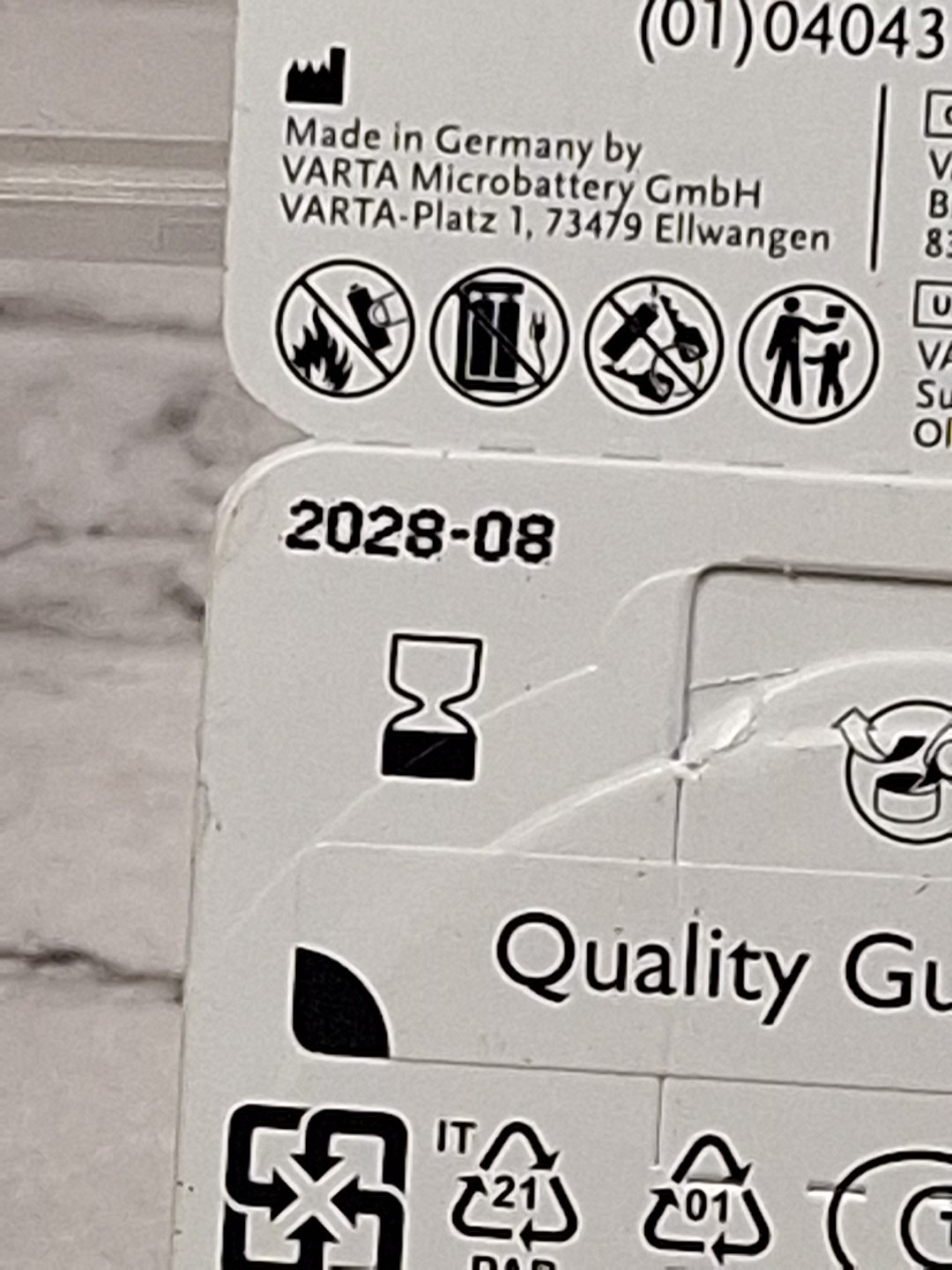 Power One p312 Hearing Aid Battery (2 Packs of 6 Each) Exp 2028