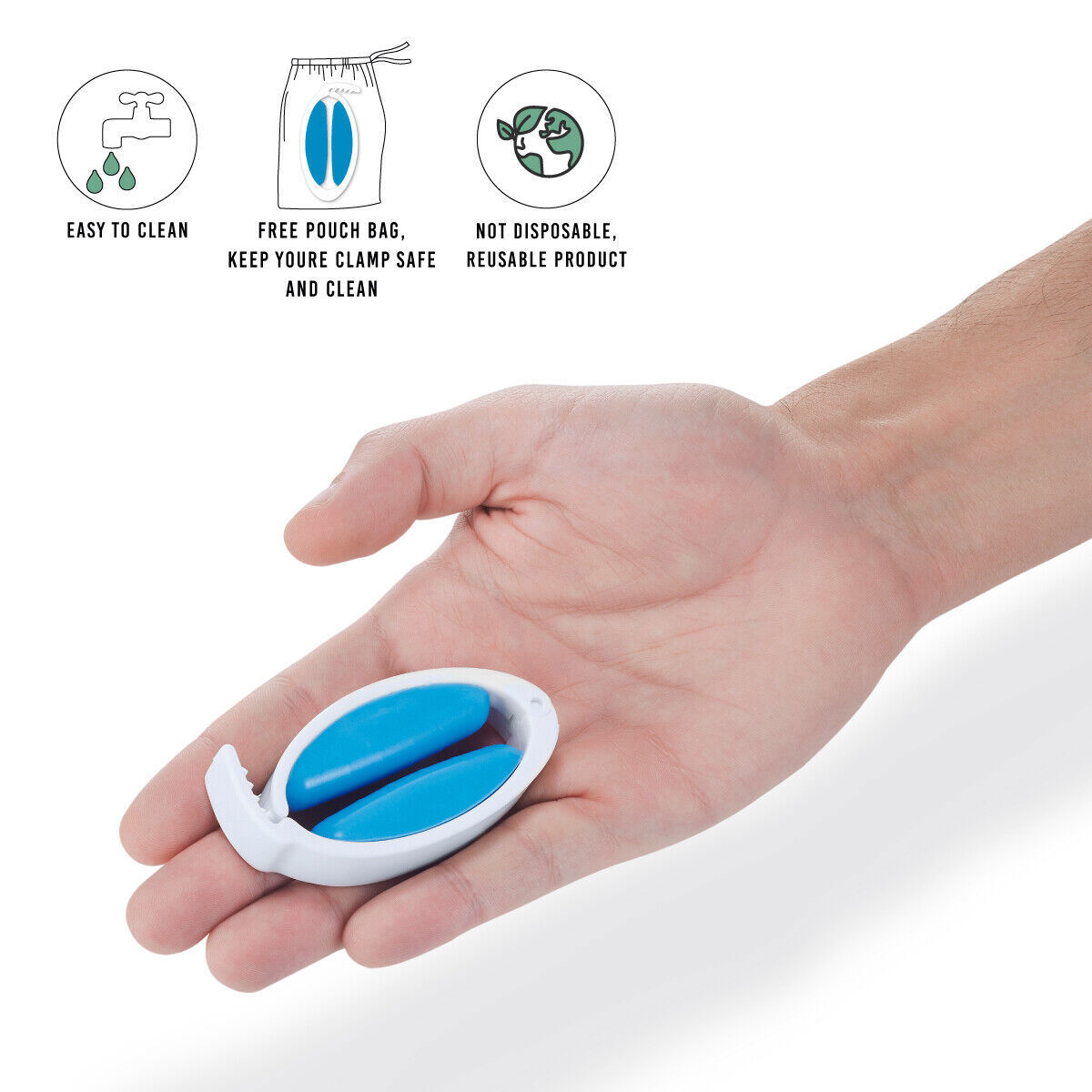 NEW Incontinence Clamp Penile Clamp Regular device 3 sizes S/M/L penis clip