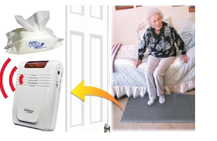 Cordless Fall Monitor and Cordless Floor Mat Sensor – Aid to Prevent Falls