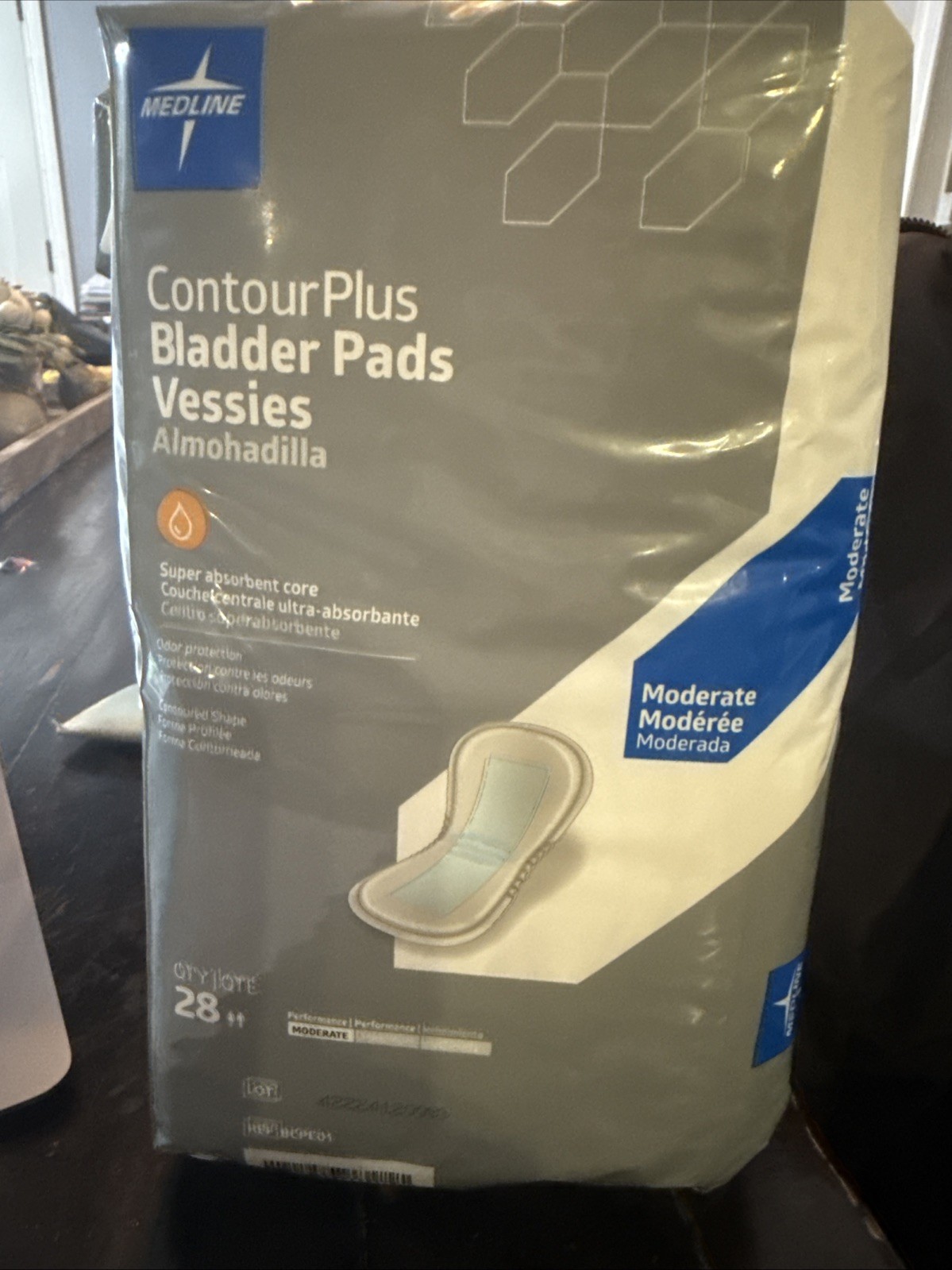 4 PACKS Medline Contour Plus Bladder Pads 112 TOTAL PADS – NEW