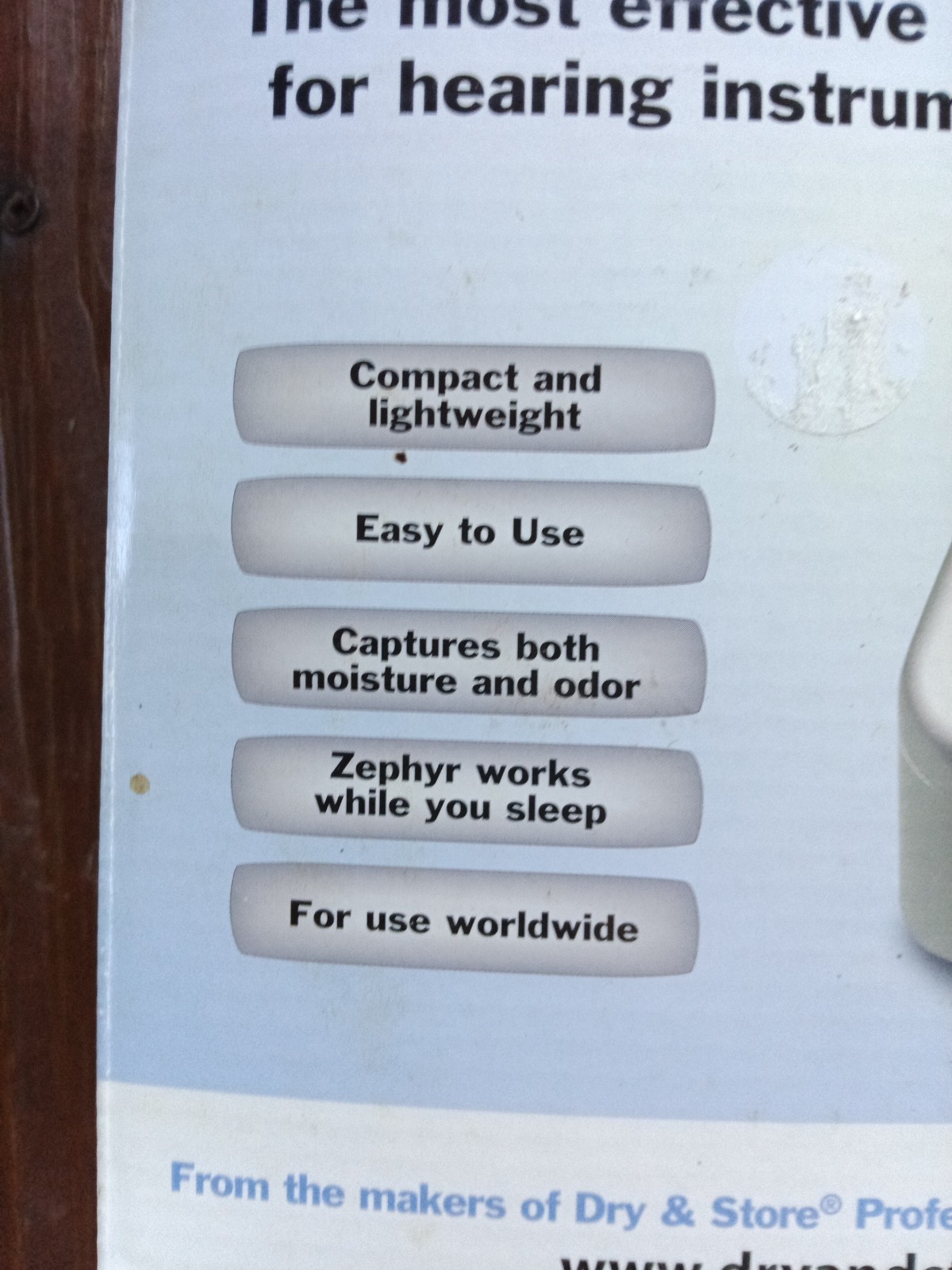 Zephyr by Dry & Store Hearing Aid Dryer Complete Kit w/ Manual&DryBrik2 Open Box