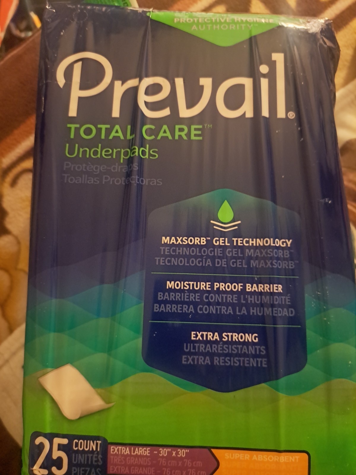 Prevail UP-25 Super Absorbent Disposable Underpads 30 x 36 inch – 25 In Pack