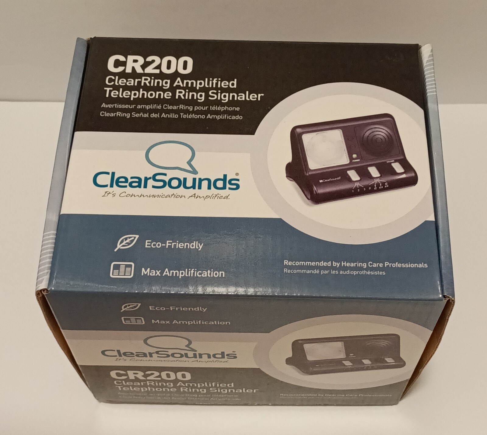 ClearSounds ClearRing Amplified Telephone Ring Signaler CR200 New in Box
