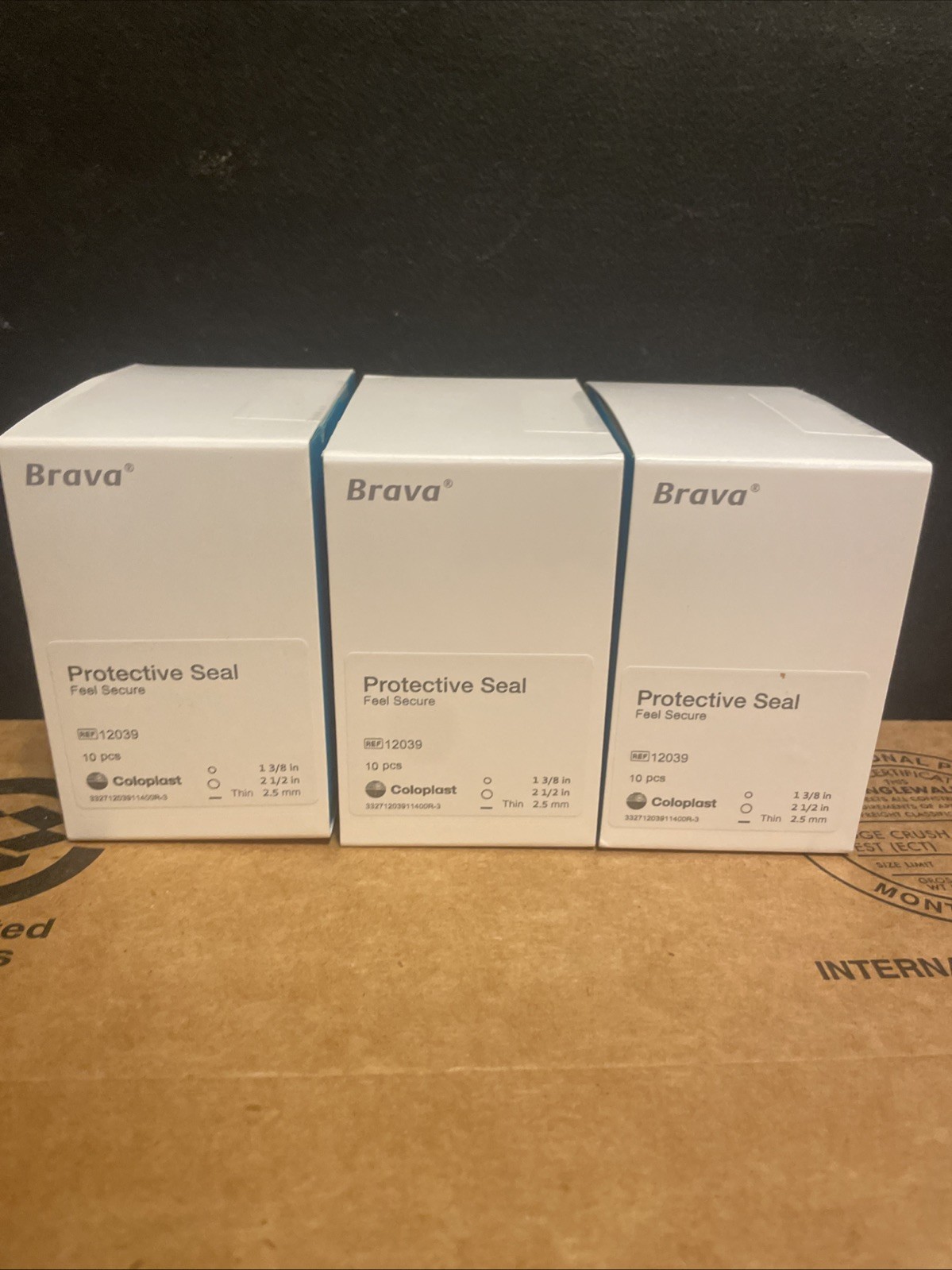 Lot Of 3 Coloplast 12039 Brava Protective Seal