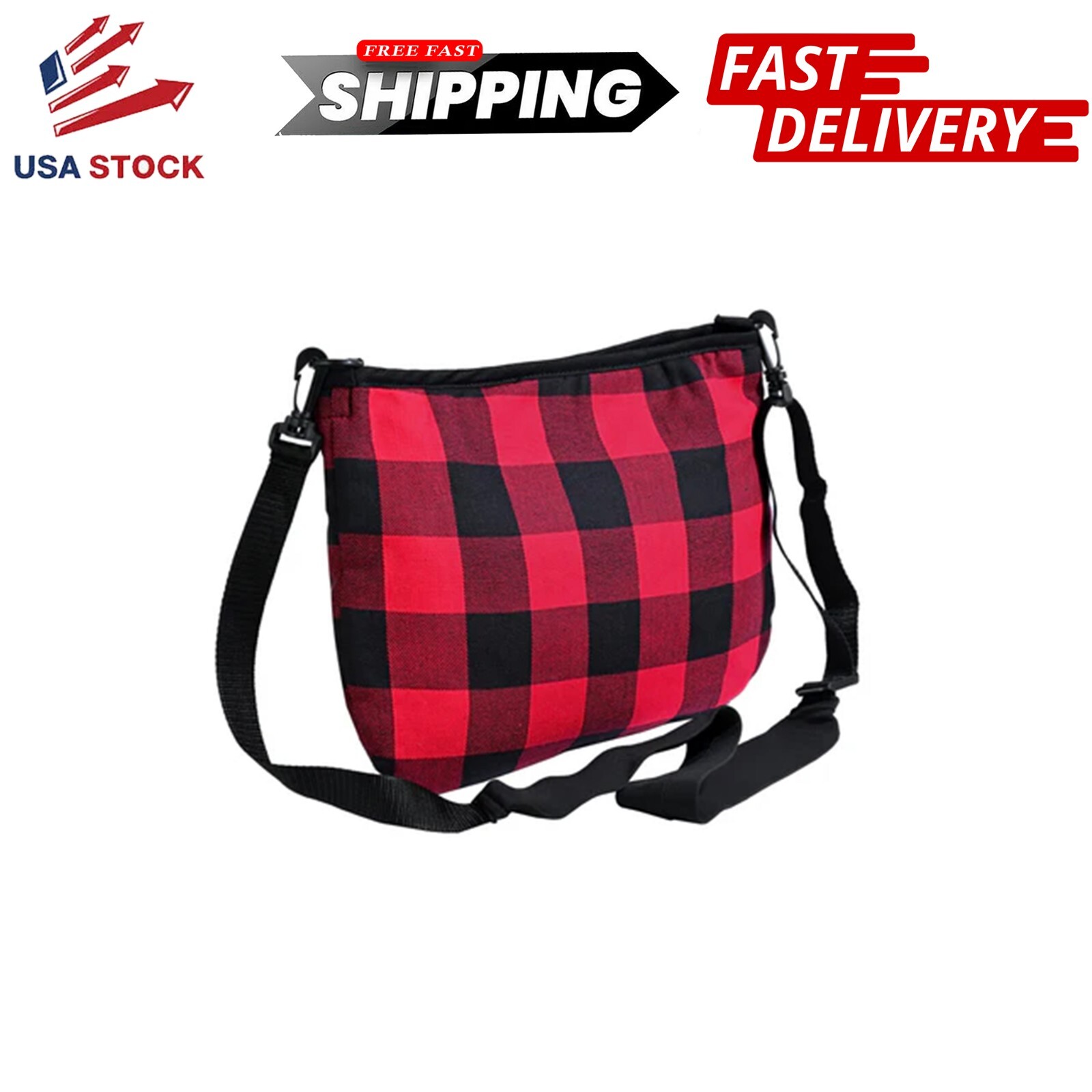 LVAD Flannel Bag Red – Secure Storage for HeartMate Controller & Battery Pouch