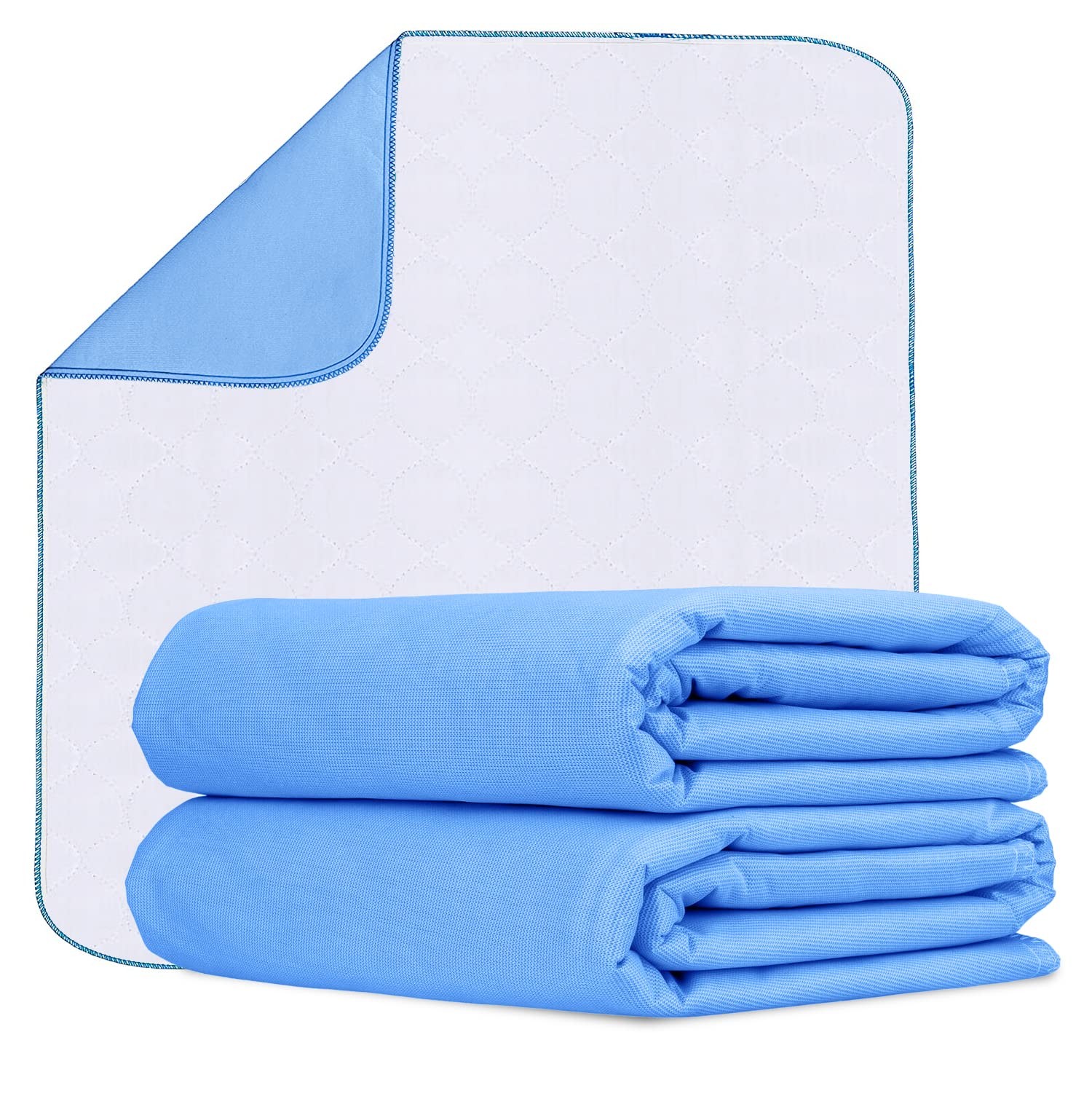 Washable Waterproof Incontinence Bed Pee Underpads 34×36 Inches 2 PCS