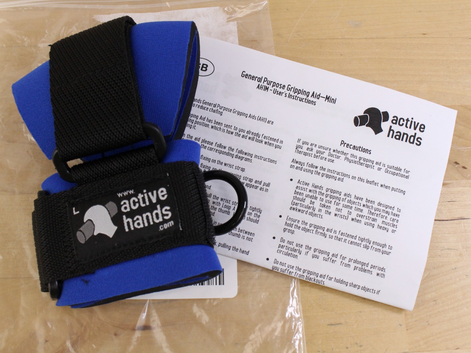 Active Hands Limb Difference Gripping Aid Child Mini Size For Left Hand | Blue
