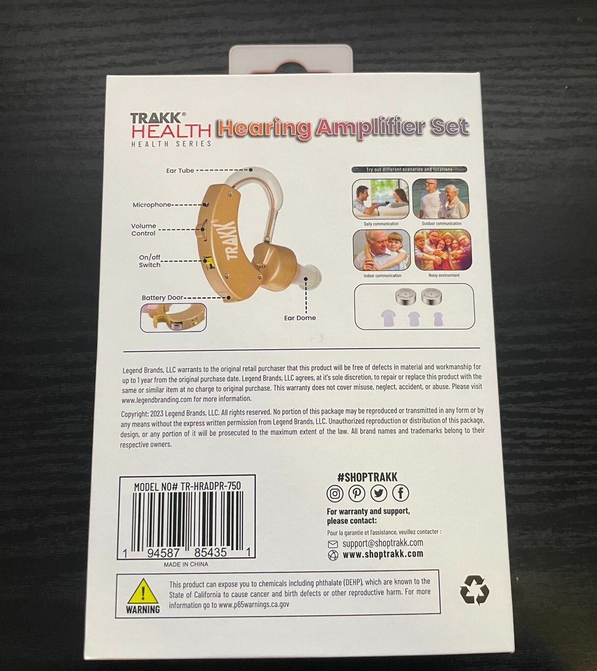Trakk Health Hearing Amplifier Aids Set For Seniors