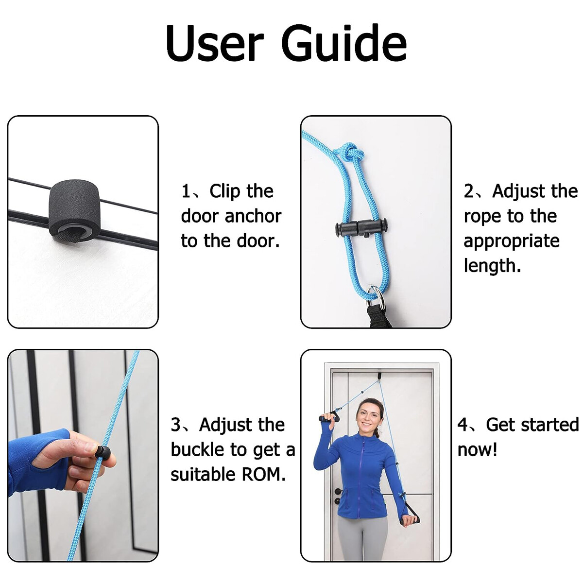 Overhead Shoulder Pulley Therapy Exercise Pulley System Back Workout (Strap)