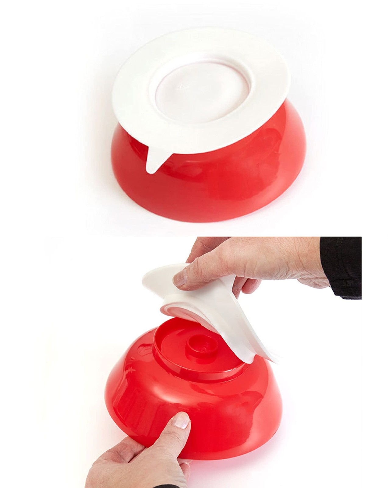 “Spill Proof Scoop Bowl with Suction Base for Elderly Disabled – Set of 2”
