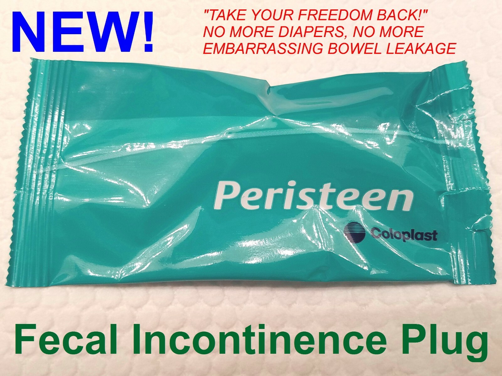 5 Pcs PERISTEEN BOWEL LEAKAGE FECAL INCONTINENCE DIARRHEA RECTAL ANAL INSERT AID
