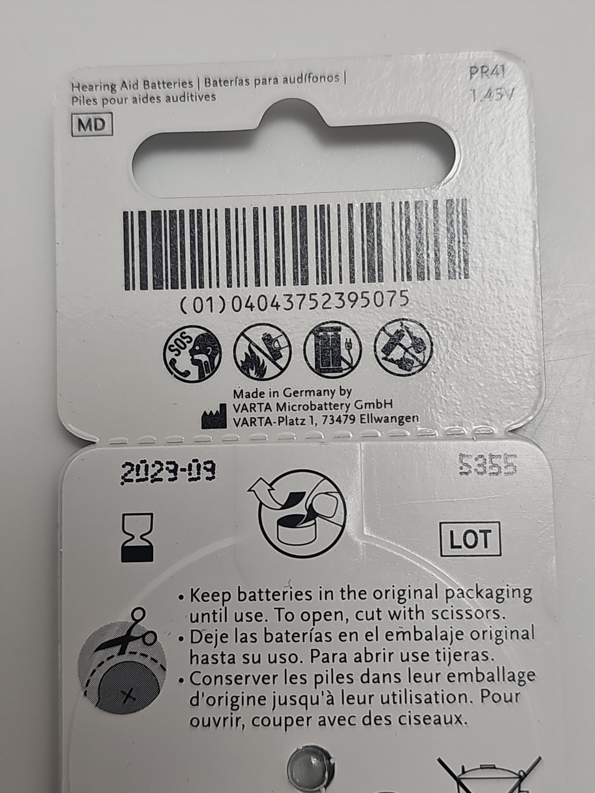 80- Power One Size 312 PR41 1.45V Zinc Air Hearing Aid Batteries 2029 Exp.
