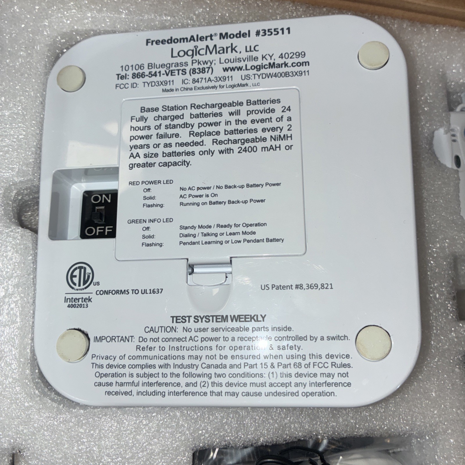 Freedom Alert Personal Emergency Response Syst Dialer 35511 Logic Mark New other
