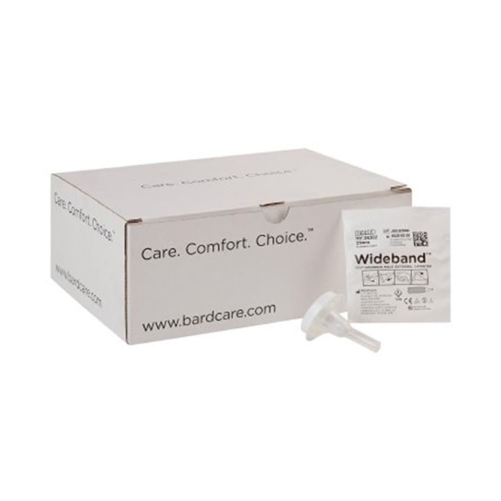 30 Pack Medium 29mm External Catheters, Extra Adhesive, Wideband Design, Comfort