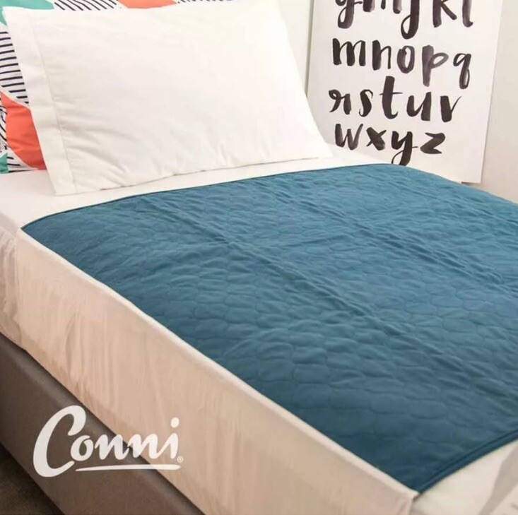 CONNI Max Bed Pad Teal Blue with Tuck-ins 39 X 39 NEW