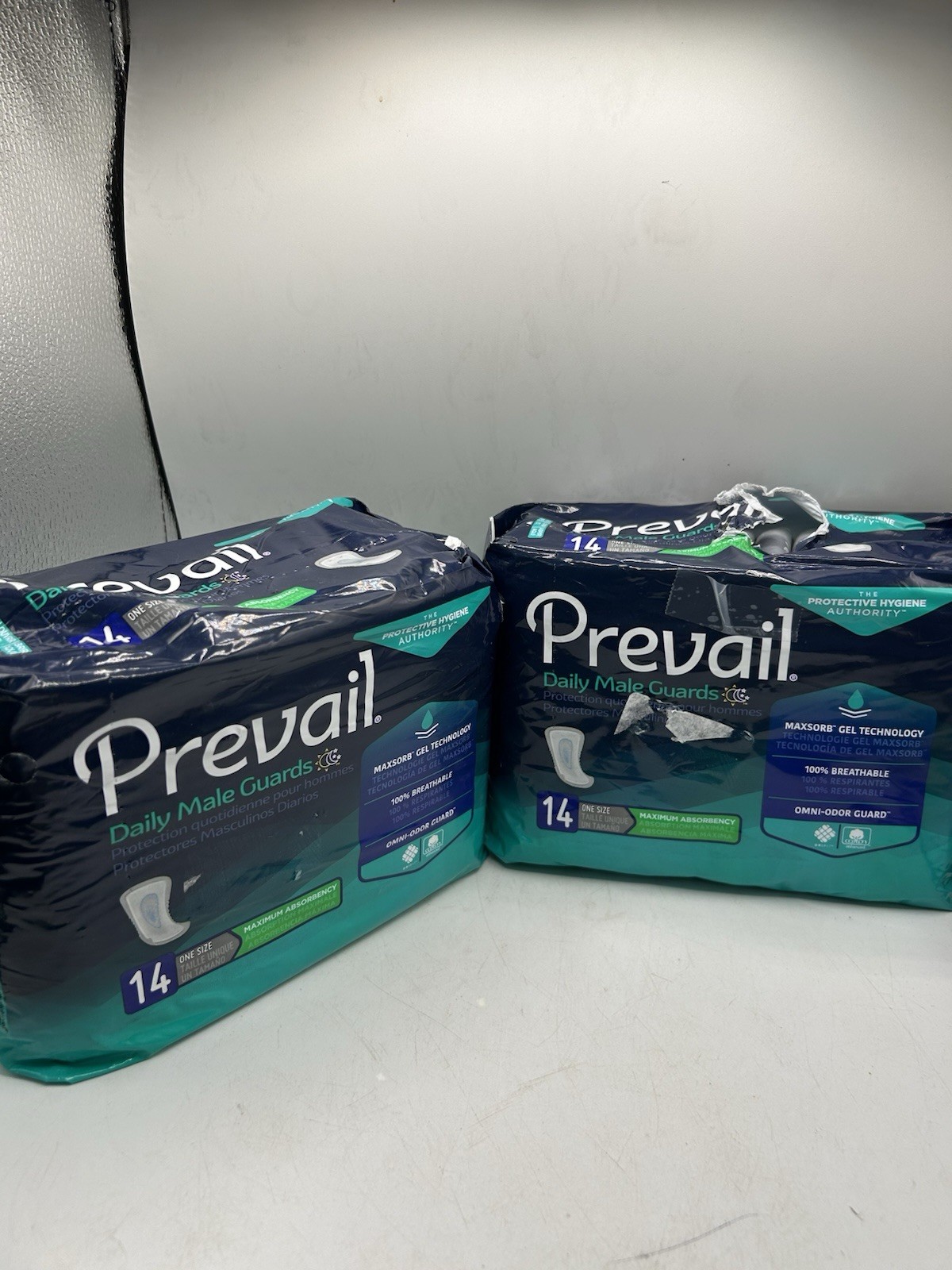Prevail Daily Male Guards, Incontinence, 100% Breathable Cotton, Omni-Odor Guard