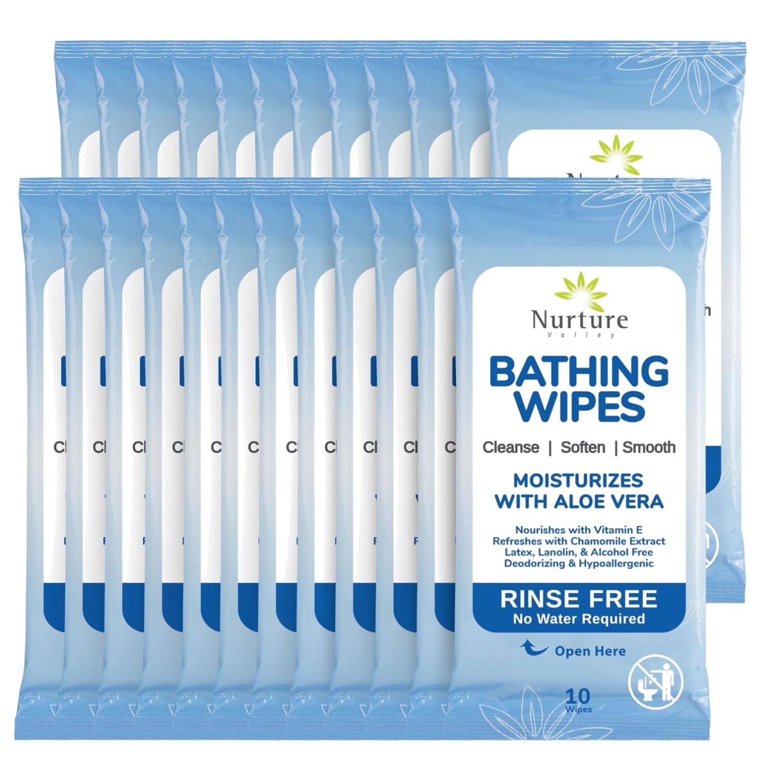 Disposable Body Cleansing Wipes | 192 Count