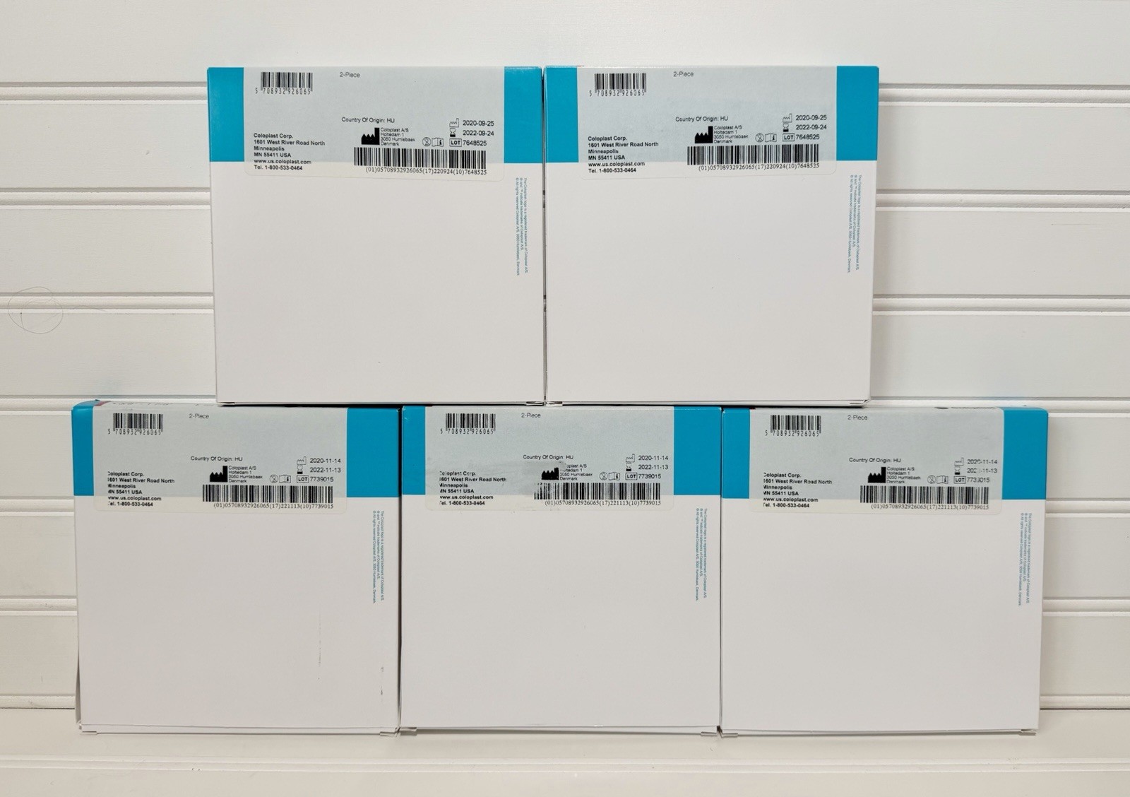 5 BOXES, 5 EACH – Coloplast 10561 SenSura Mio Flex Ostomy Barrier – Exp. 10/2022