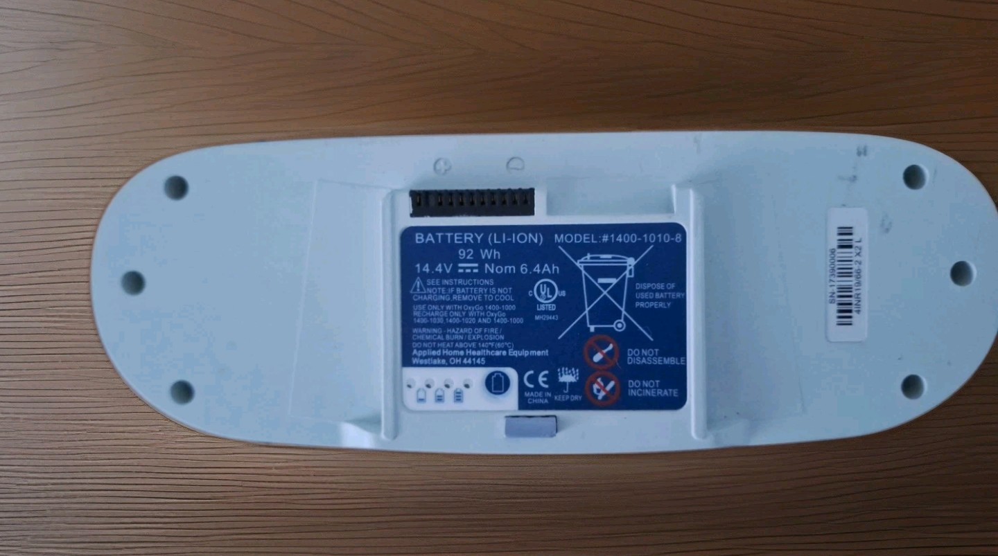Inogen LI-Ion Battery Model 1400-1010-8 (For Parts Does Not Charge)