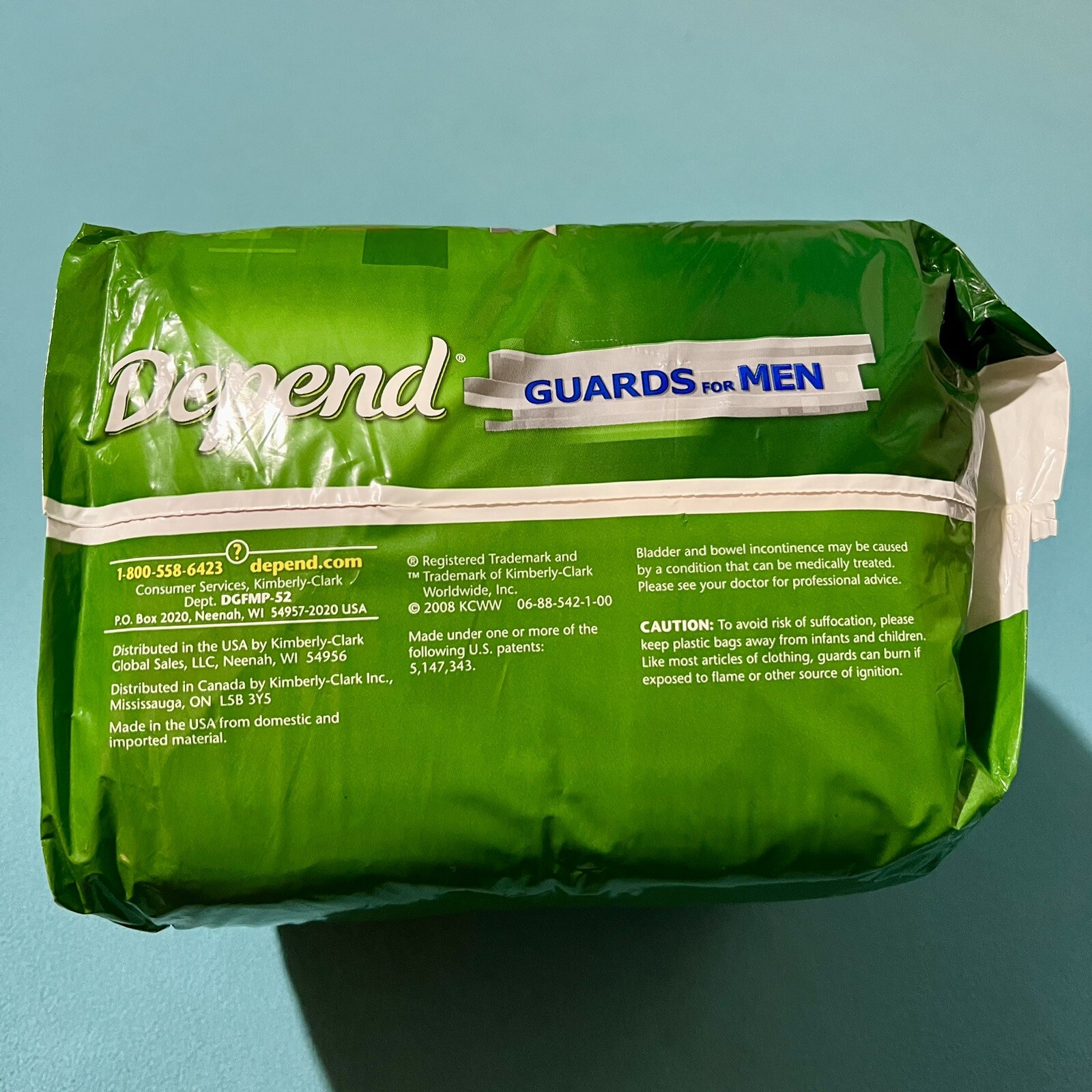 Depend / Guards For Men / Regular Absorption / One Size Fits All / 52 Count