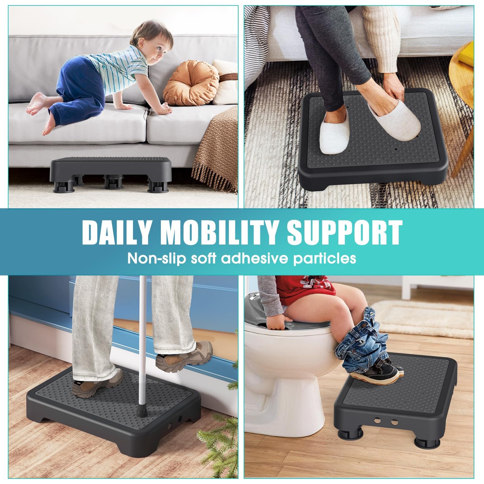 Mobility Step Stool for Adults Seniors, Indoor/Outdoor Portable Stair Assist…