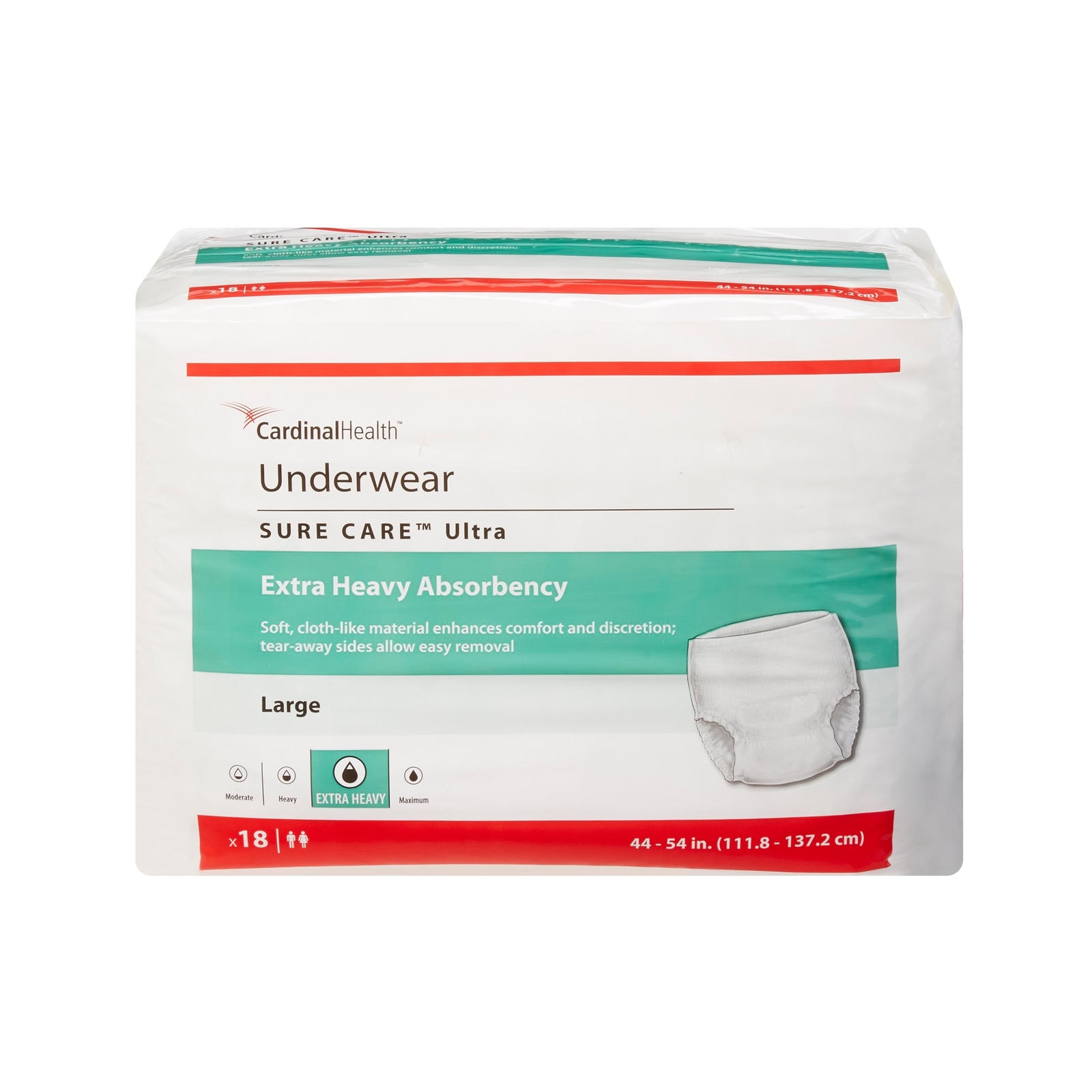 Covidien Disposable Underwear Large Extra Heavy 18 Ct
