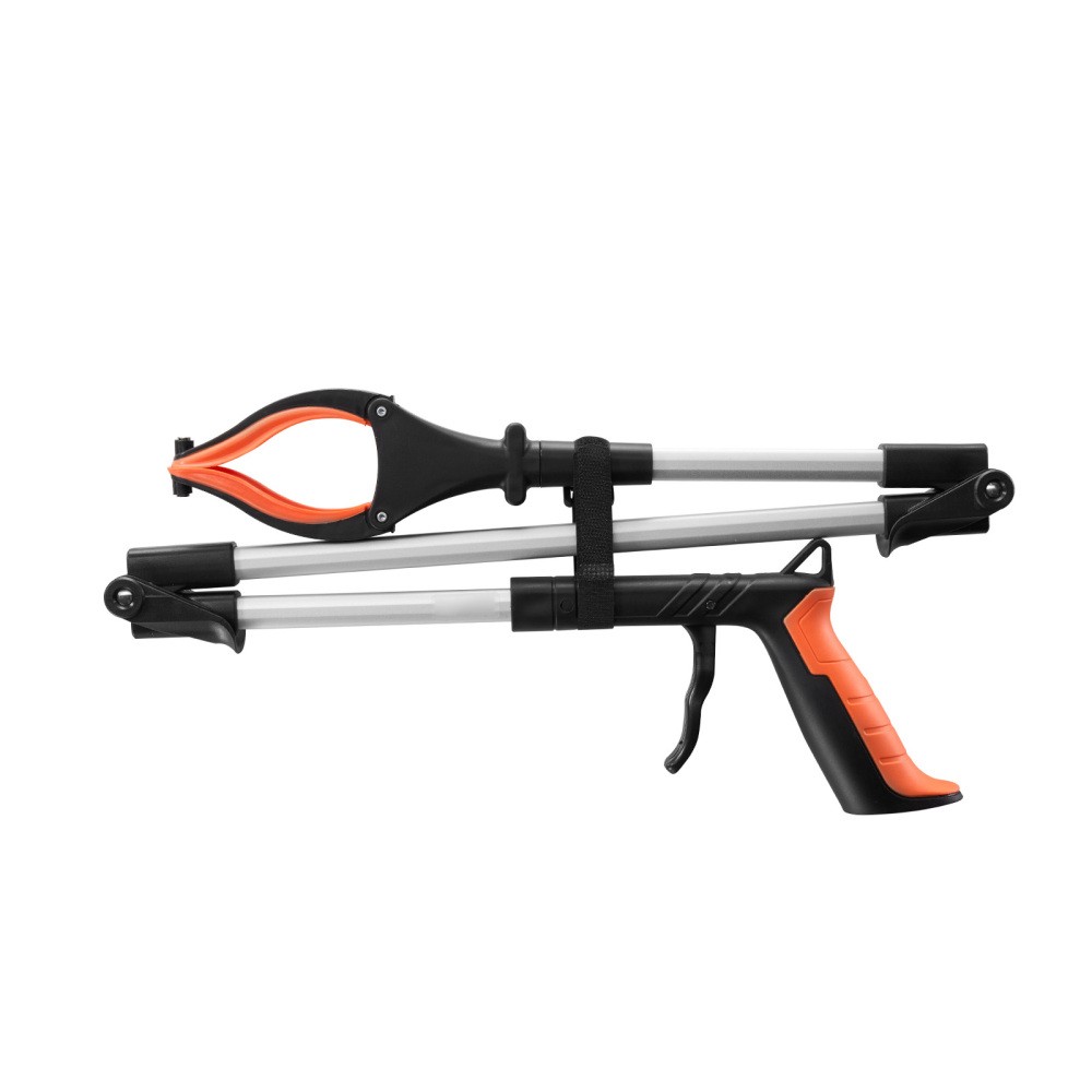 43″ Foldable Grabber Reacher, 360° Rotating Gripper with Magnet and LED Light