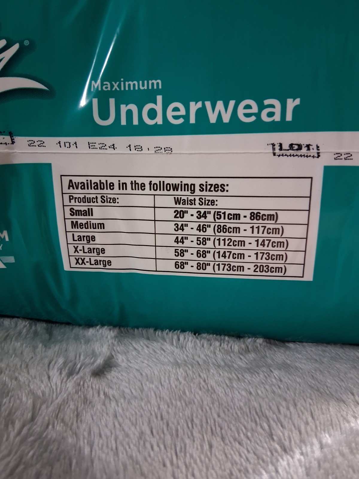 Rely Incontinence Briefs Maximum Underwear 20 Pack Small Size 20″ To 34″ Waist