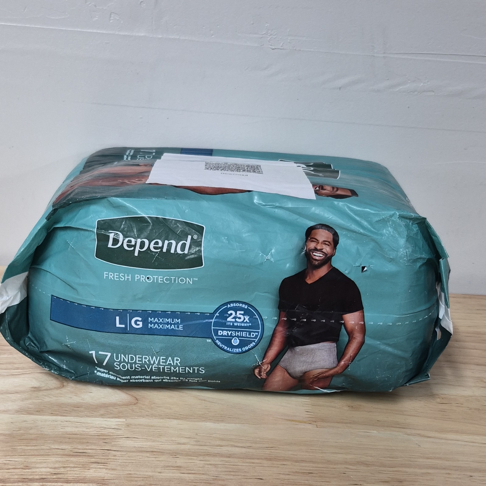 Depend Fresh Protection Underwear L/G Maximum Absorbency 17 Count