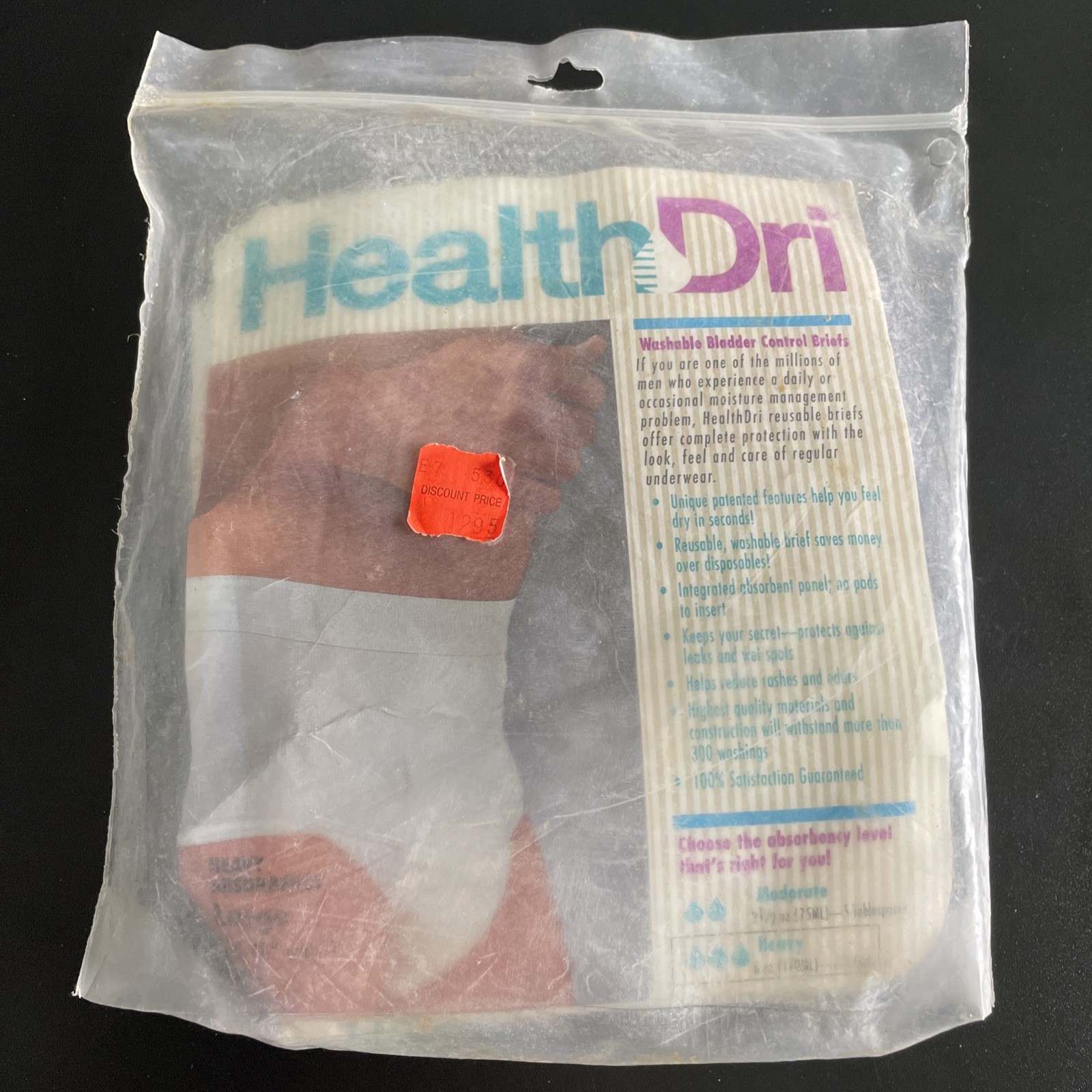 SalK HealthDri Large Moderate Absorbency Washable Bladder Control Underwear