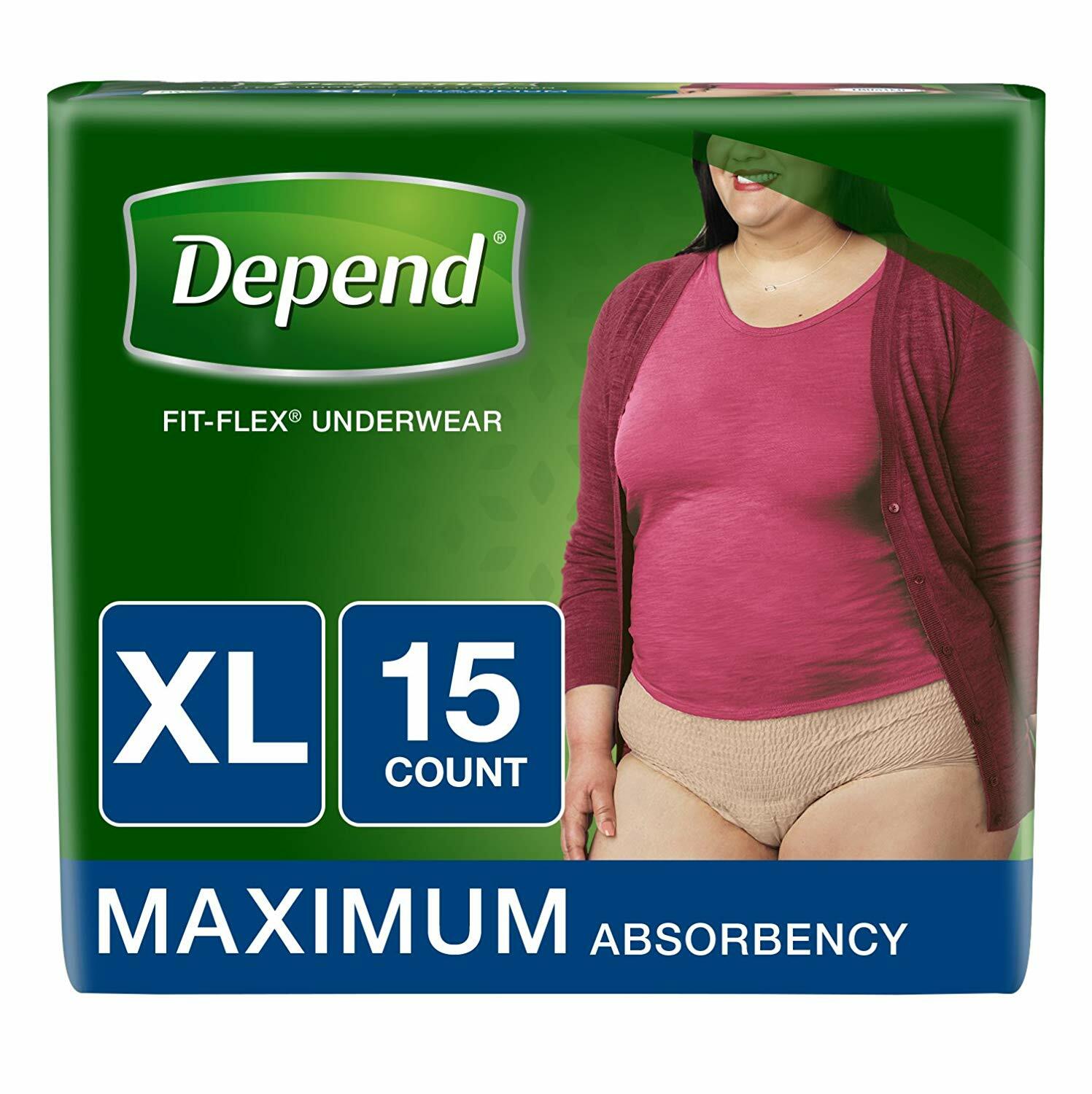FIT-FLEX Absorbent Underwear, Pull On, X-Large, Heavy Absorbency, Pack of 15