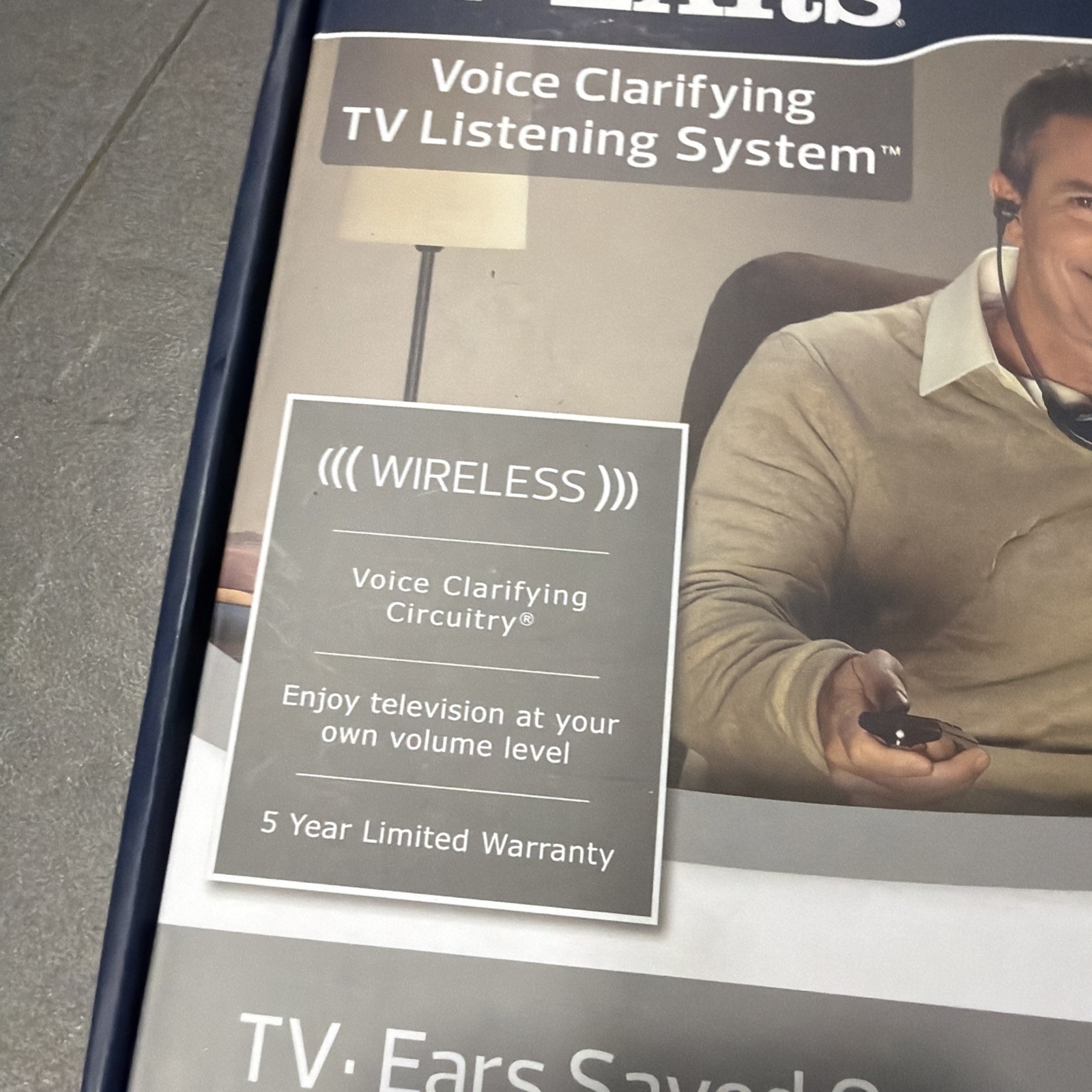 TV Ears Digital Wireless Headset System For Seniors Personal Volume Control
