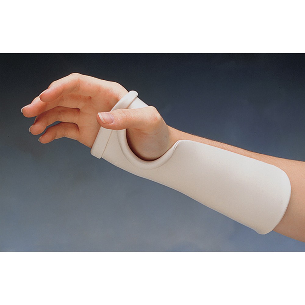 PRECUT RADIAL BAR WRIST COCK-UP SPLINT, 1/8″, PREFERRED, SMOOTH, LARGE, 3/PK