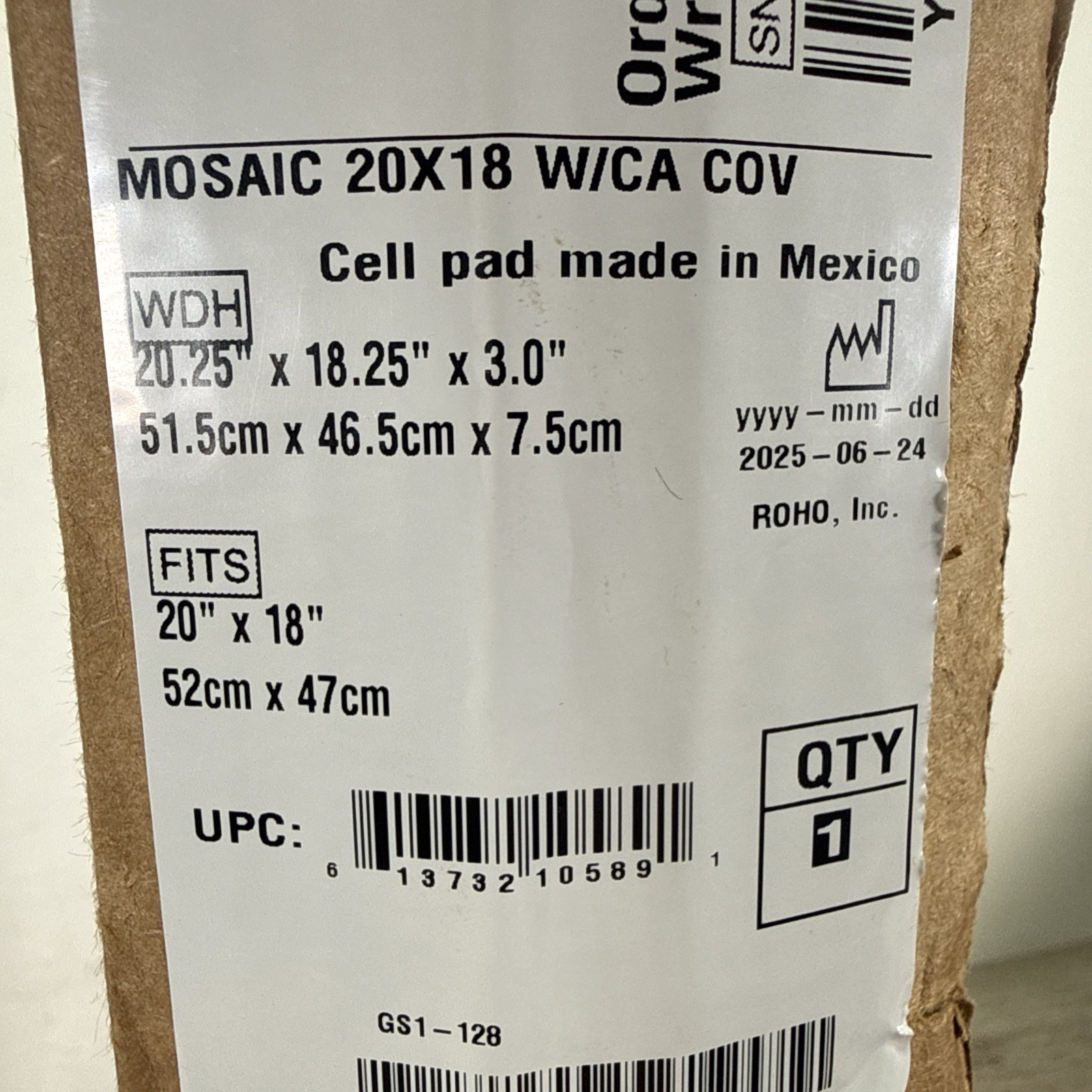 ROHO Mosaic Wheelchair Cushion 20×18 Pressure Relief Air Seat Pump Included