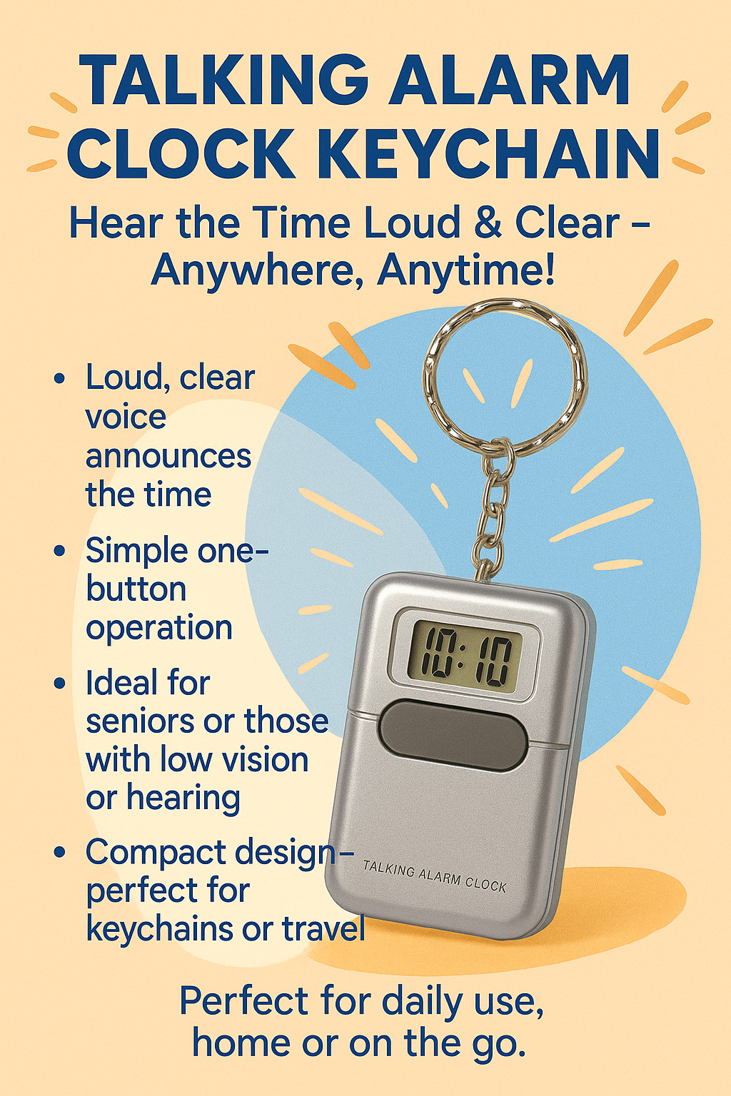Talking Watches for The Blind – Talking Clock for Blind Elderly Talking Alarm