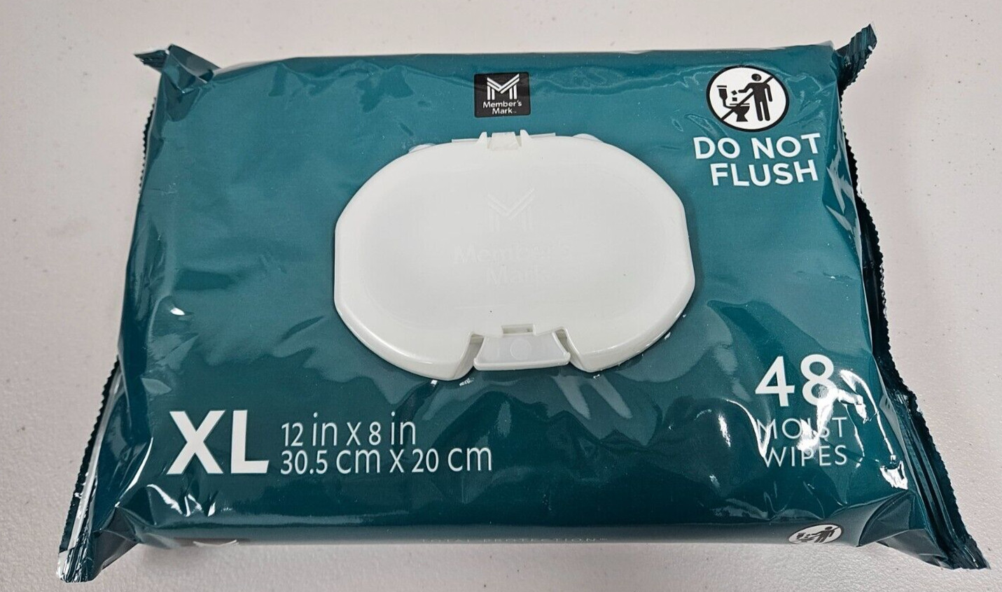 Member’s Mark XL 12″X8″ Premium Adult Washcloths Wipes Disposable 48 Wash Cloths