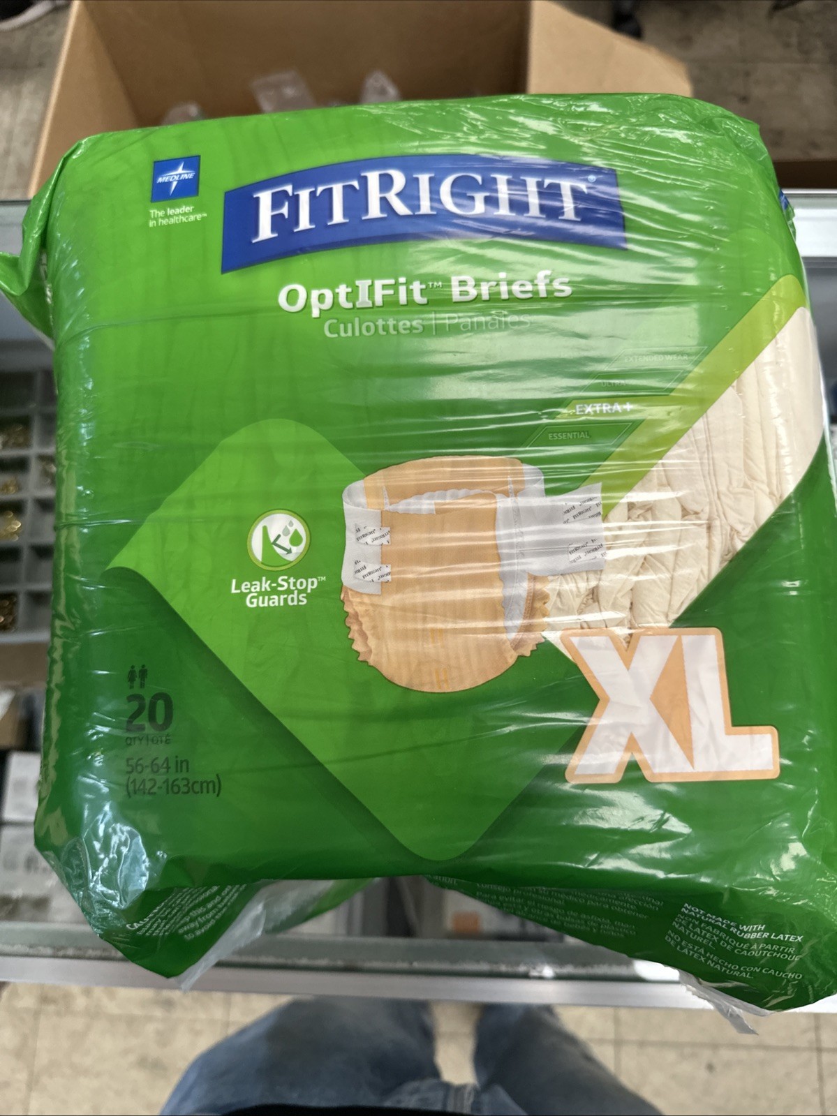 Medline FitRight Optifit Briefs XL – 1 Pack of 20