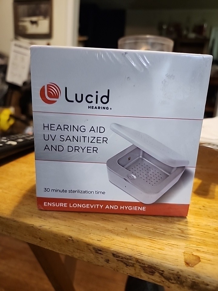 Lucid Hearing Hearing Aid UV Dryer Dehumidifier WHITE 30 Mins Sterilization